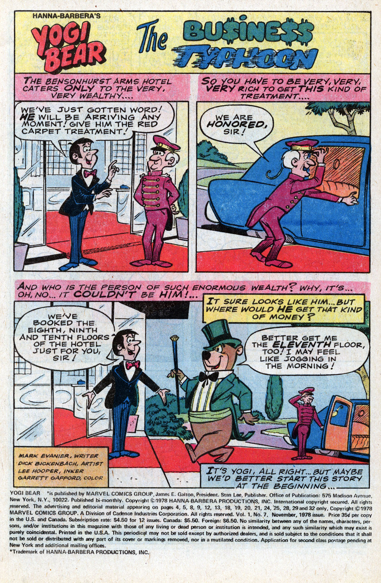 Read online Yogi Bear comic -  Issue #7 - 3