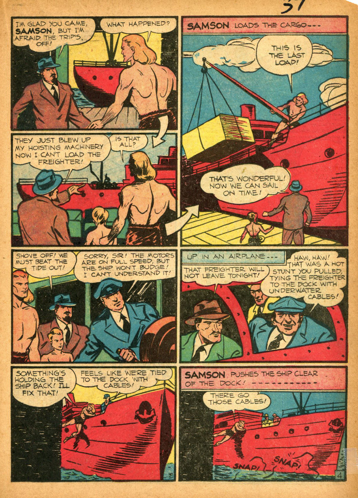 Read online Samson (1940) comic -  Issue #2 - 39