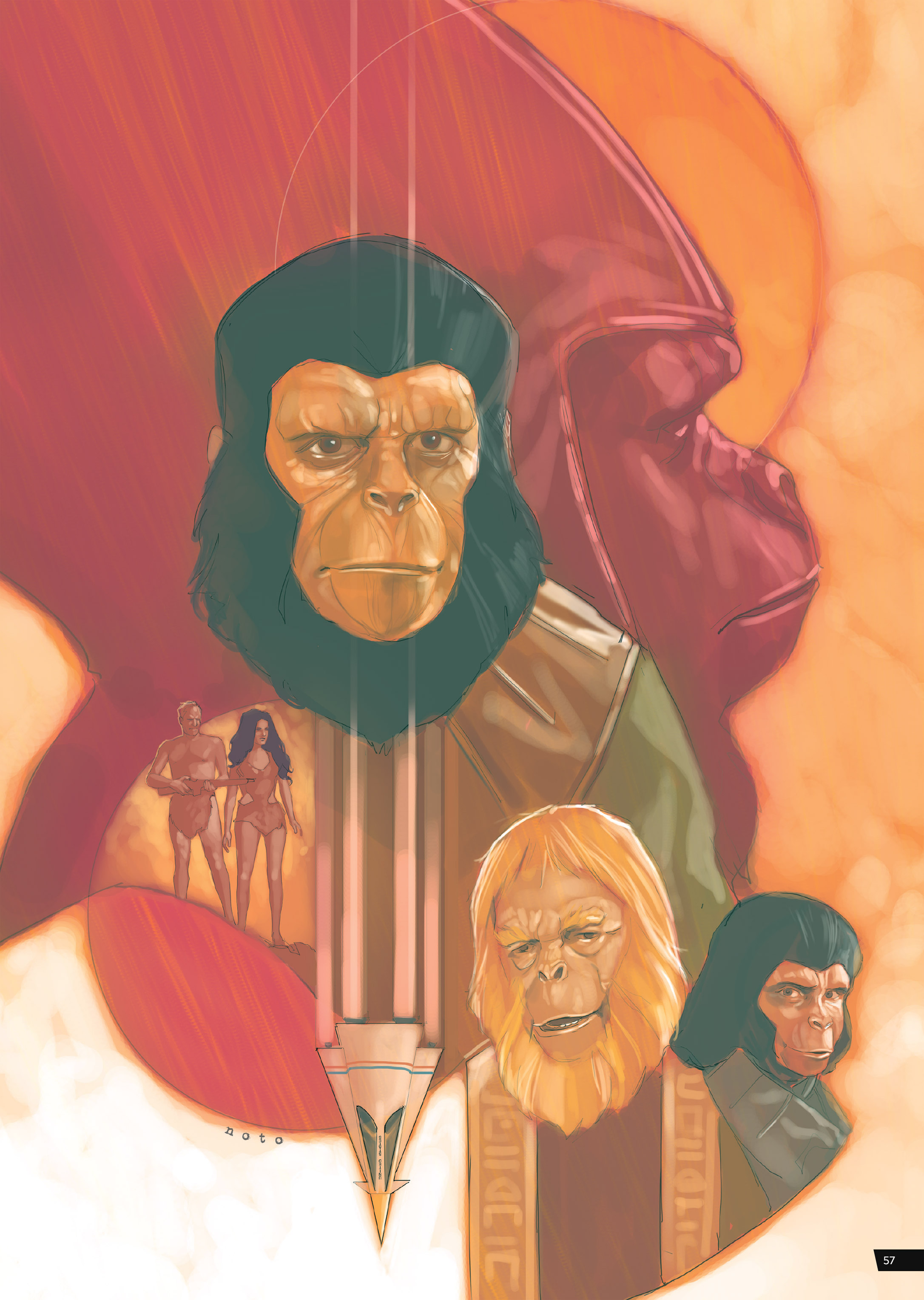 Read online Planet of the Apes Artist Tribute comic -  Issue # TPB - 57