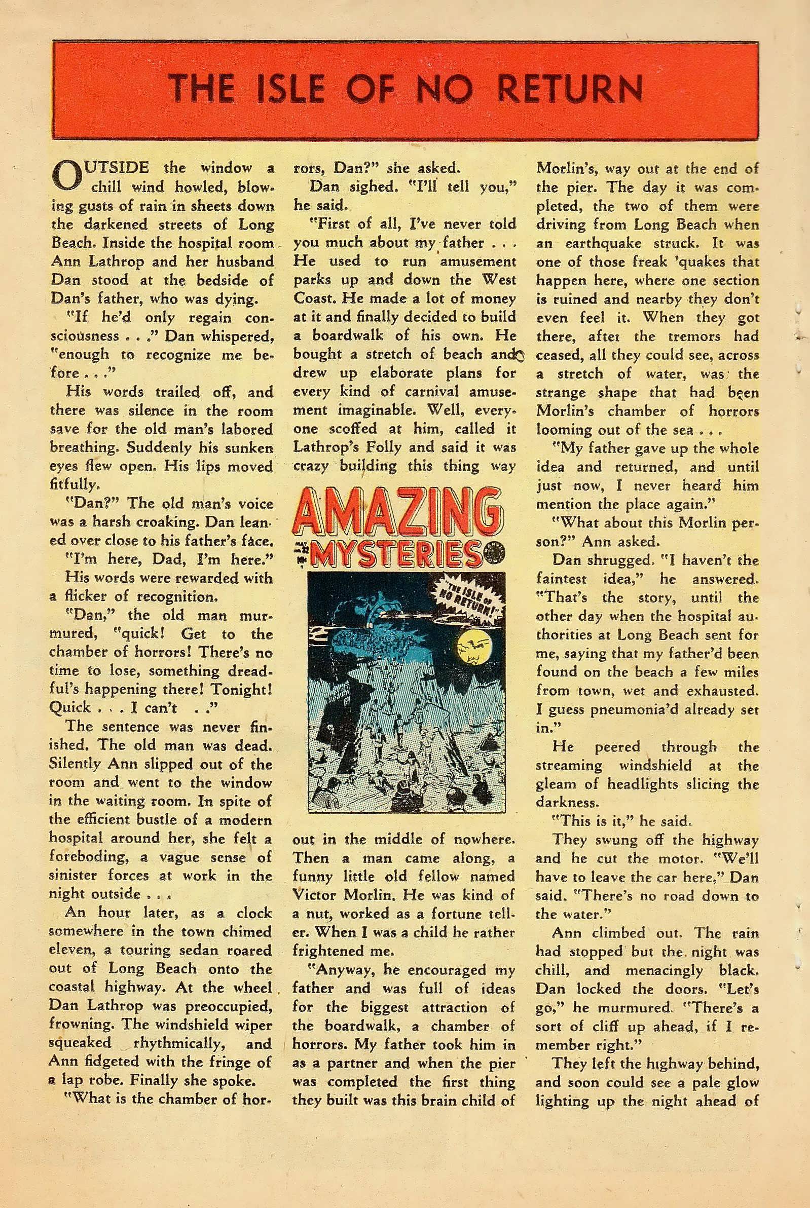 Read online Amazing Mysteries comic -  Issue #32 - 19