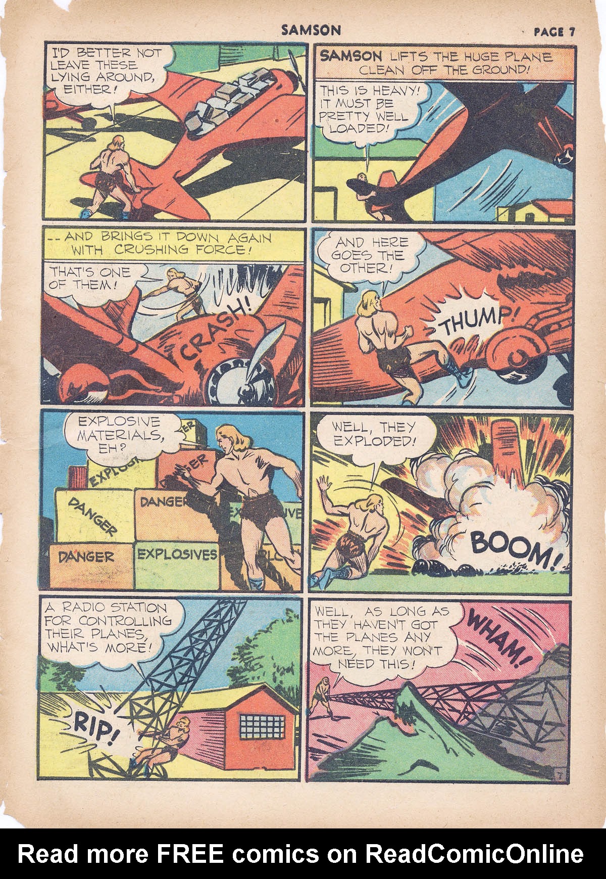 Read online Samson (1940) comic -  Issue #4 - 9