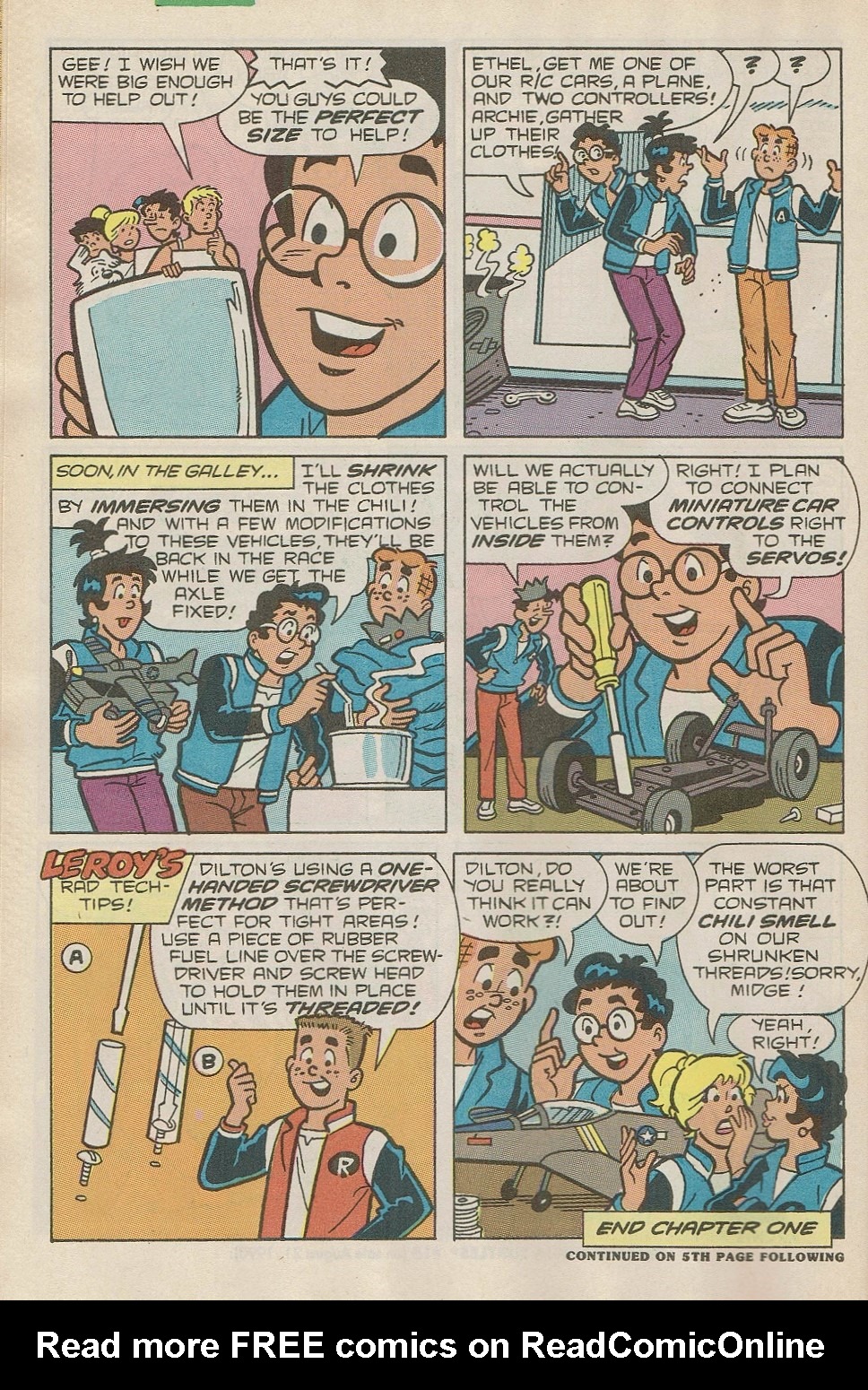 Read online Archie's R/C Racers comic -  Issue #8 - 8