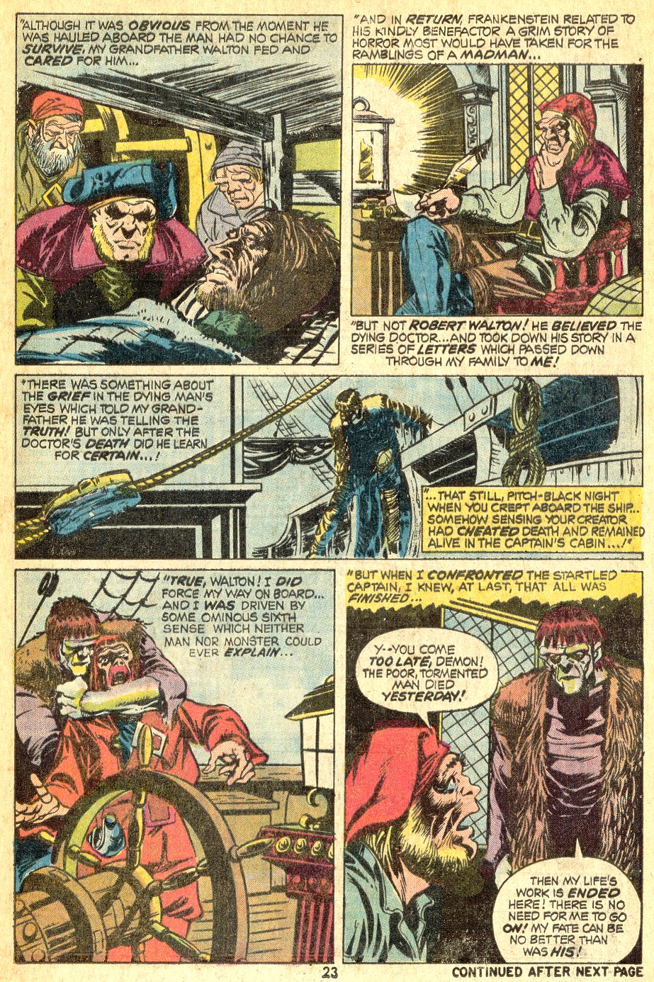 Read online Frankenstein (1973) comic -  Issue #3 - 18