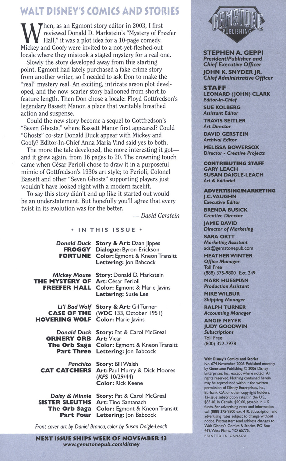 Read online Walt Disney's Comics and Stories comic -  Issue #674 - 2