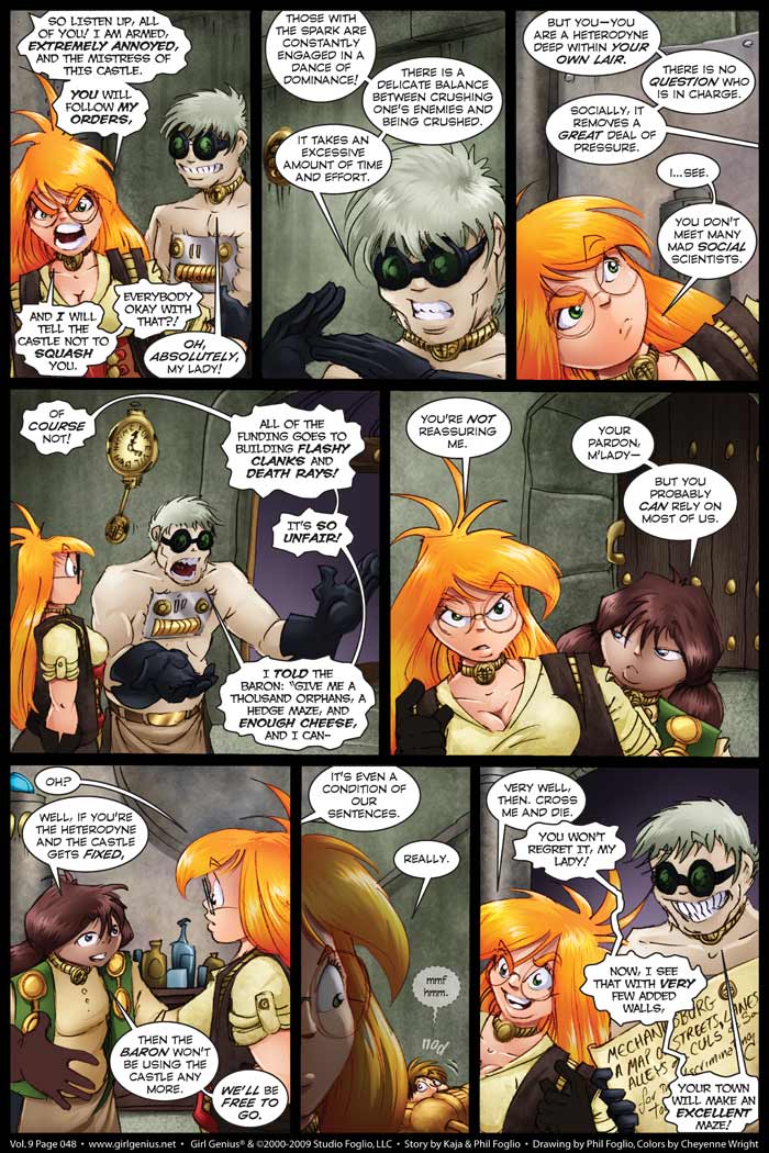 Read online Girl Genius (2002) comic -  Issue #9 - 49