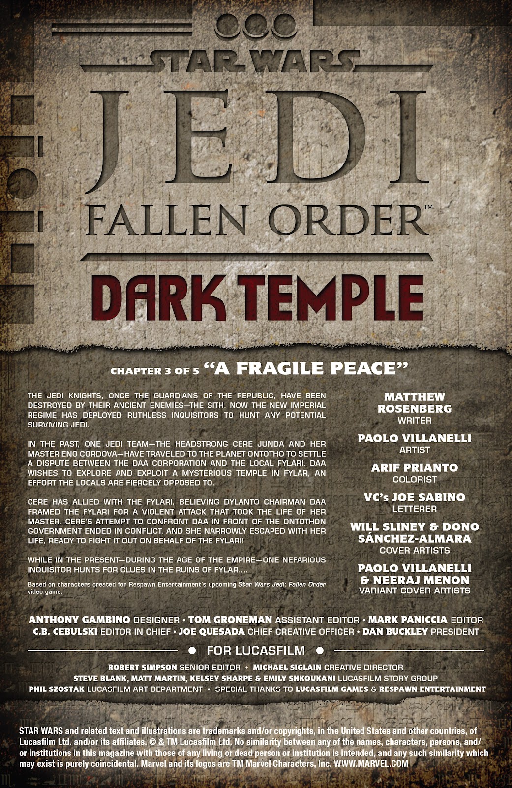 Star Wars: Jedi Fallen Order–Dark Temple issue 3 - Page 2