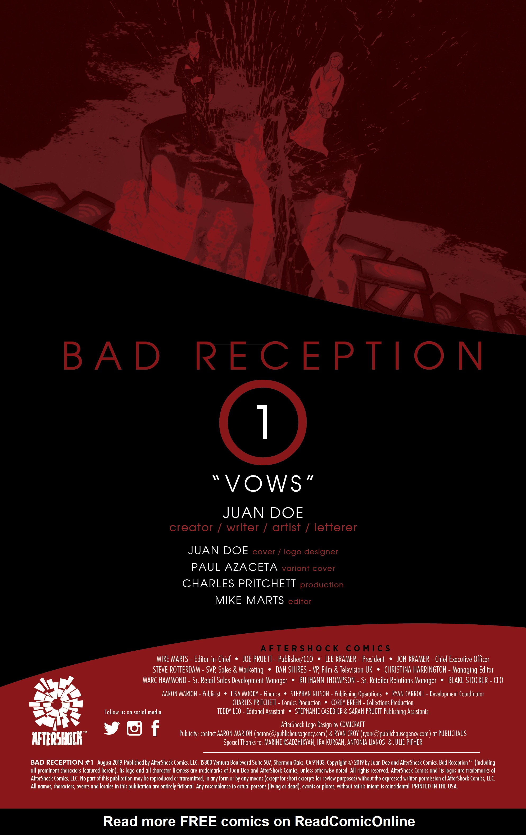 Read online Bad Reception comic -  Issue #1 - 2