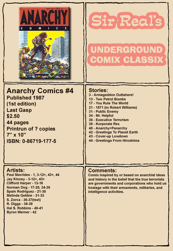 Read online Anarchy Comics comic -  Issue #4 - 1