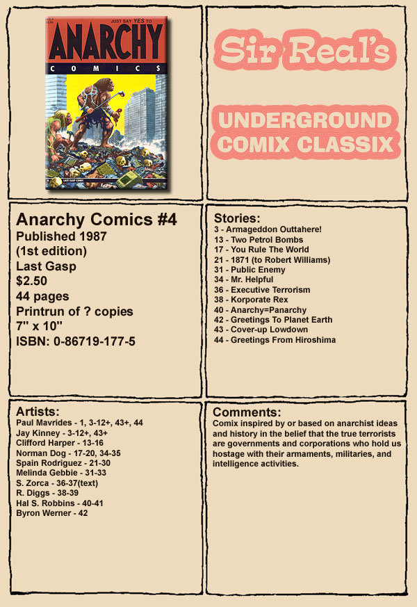 Anarchy Comics issue 4 - Page 1