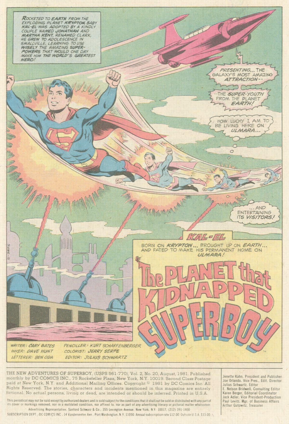 The New Adventures of Superboy 20 Page 1