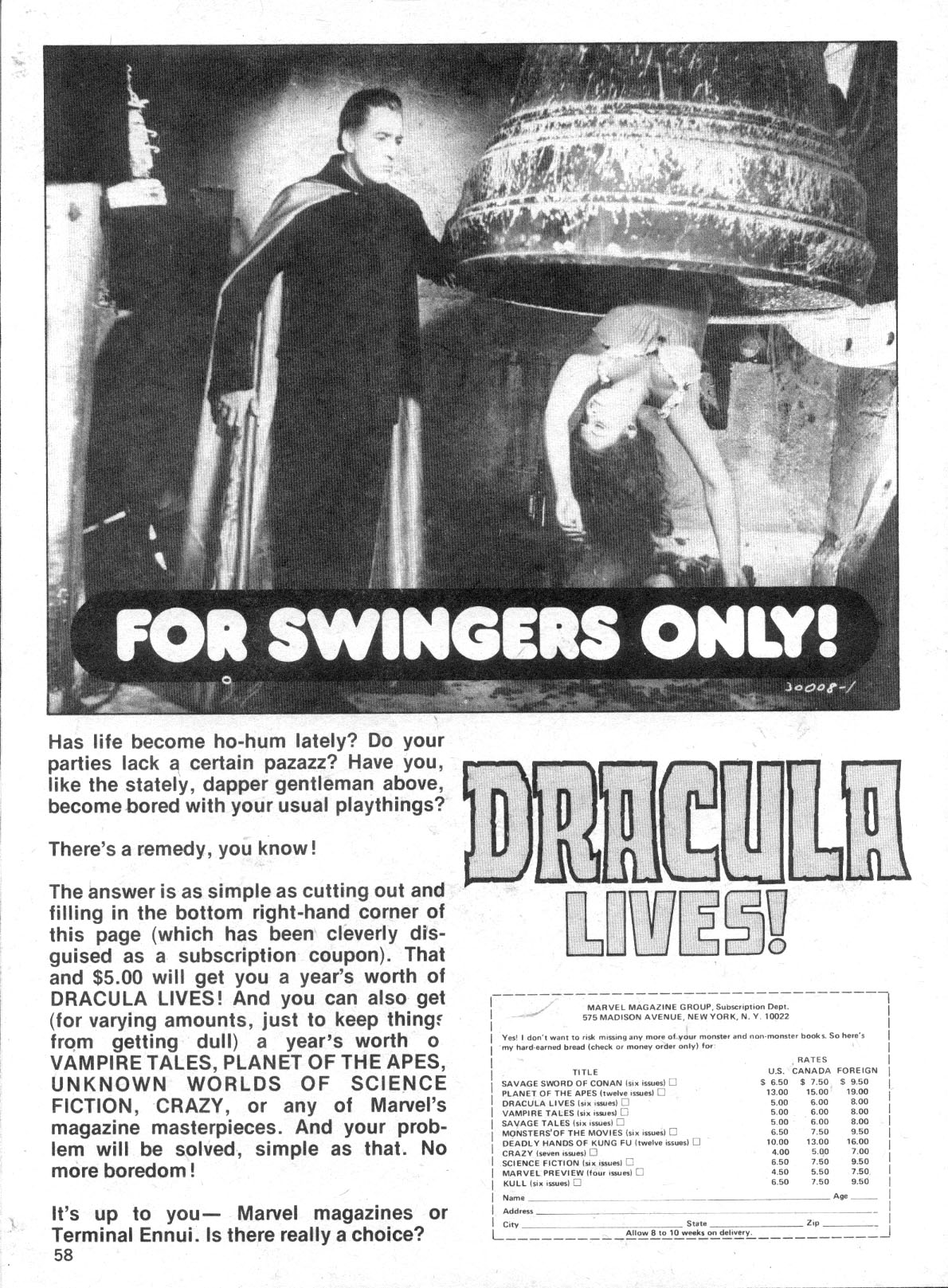 Read online Dracula Lives comic -  Issue #12 - 58