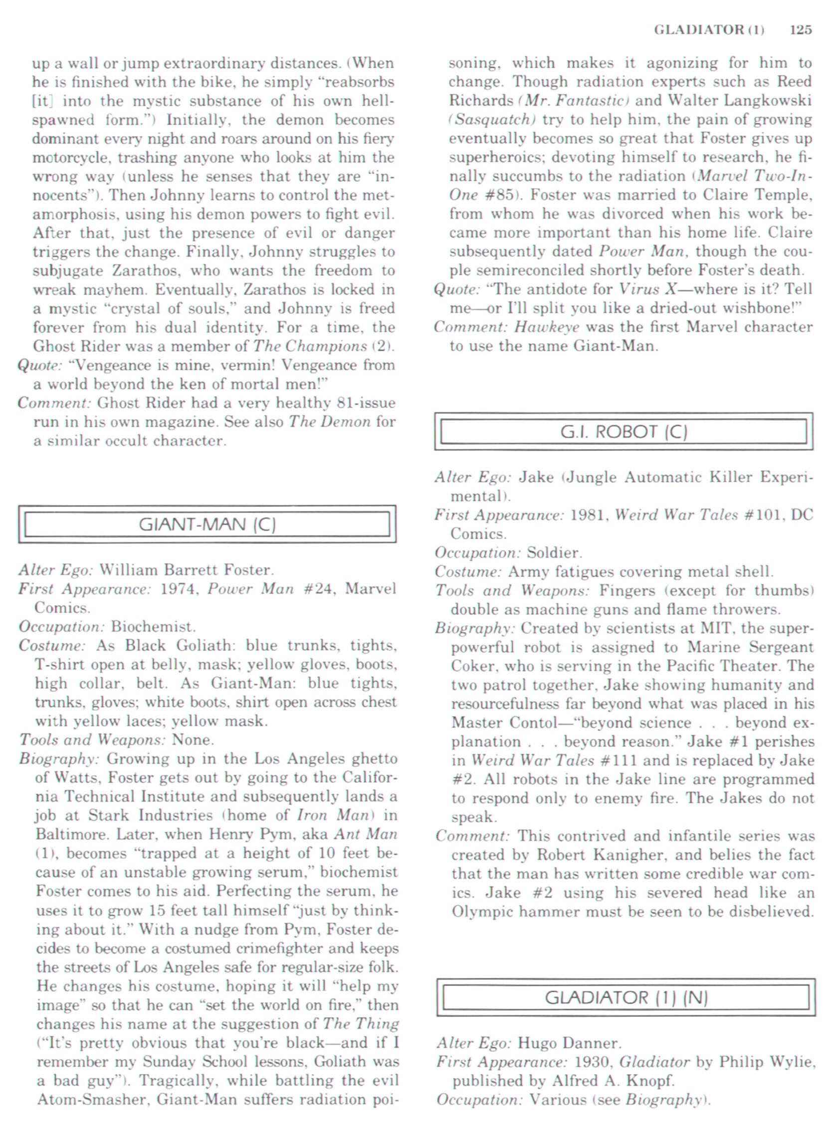 Read online The Encyclopedia of Superheroes comic -  Issue # TPB (Part 2) - 44