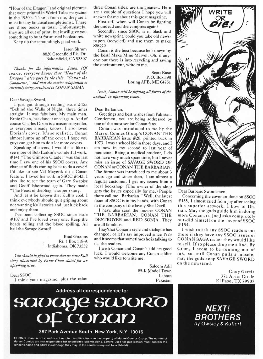 Read online The Savage Sword Of Conan comic -  Issue #159 - 5