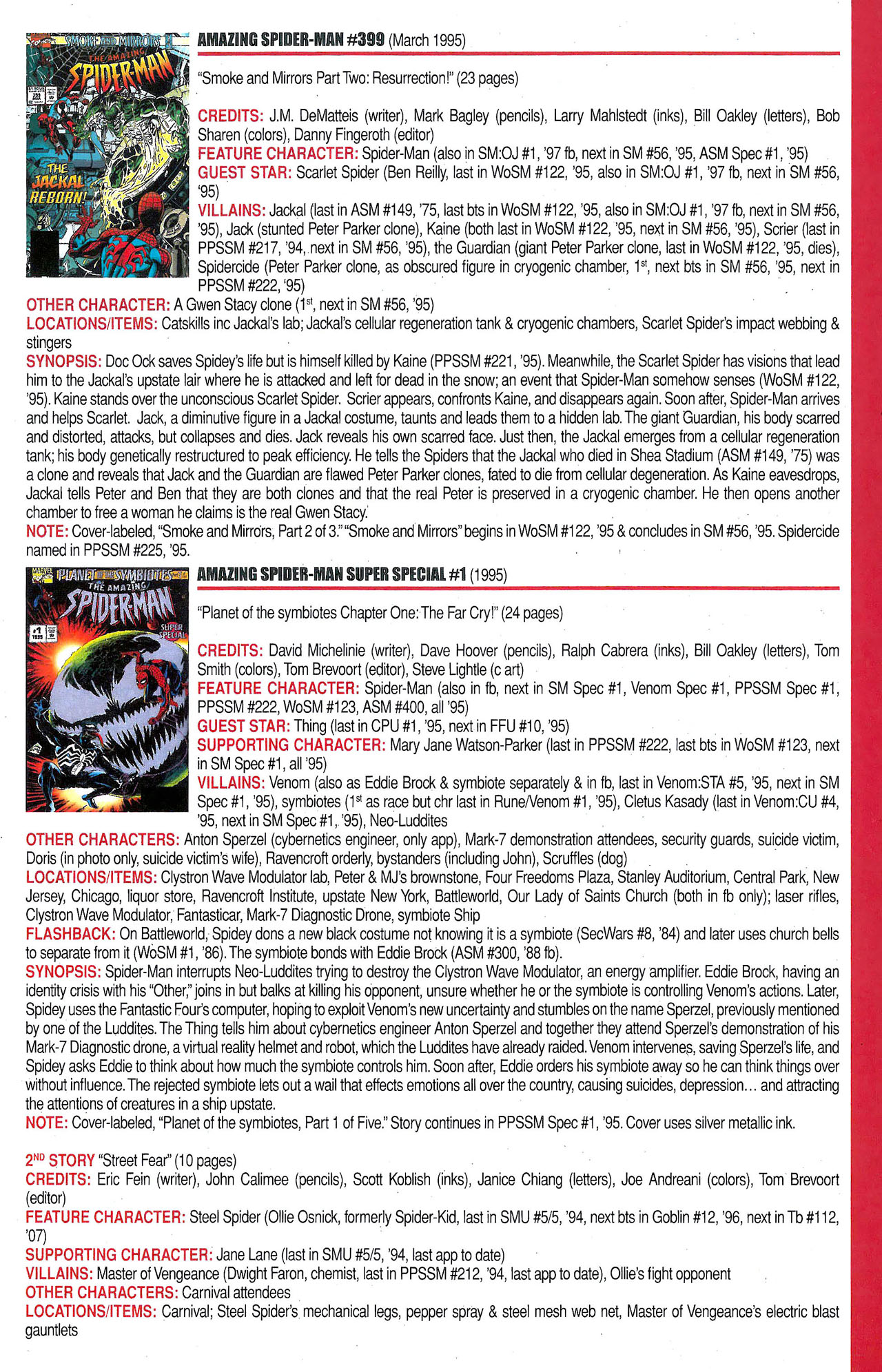 Read online Official Index to the Marvel Universe comic -  Issue #9 - 21
