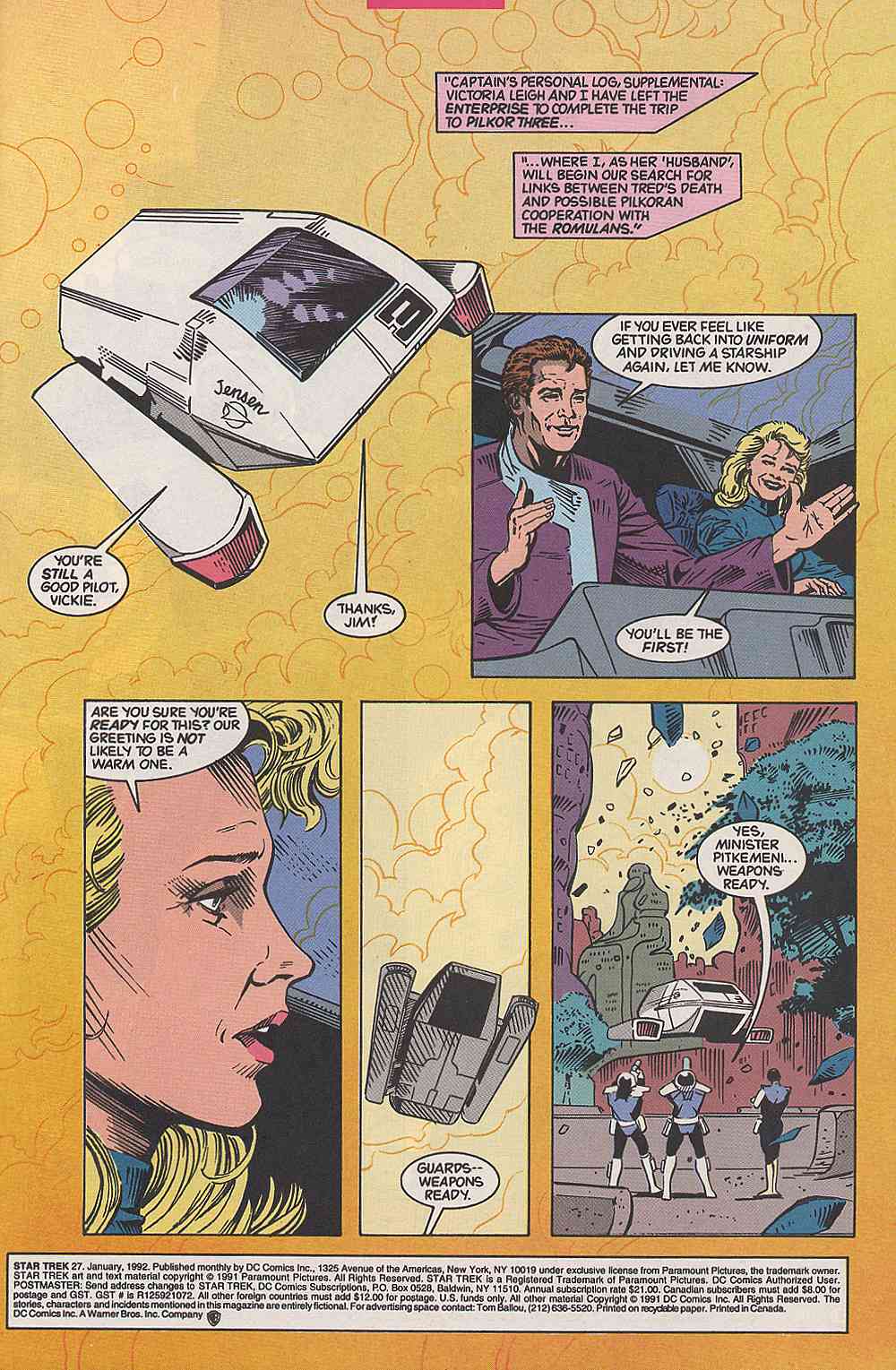 Read online Star Trek (1989) comic -  Issue #27 - 2