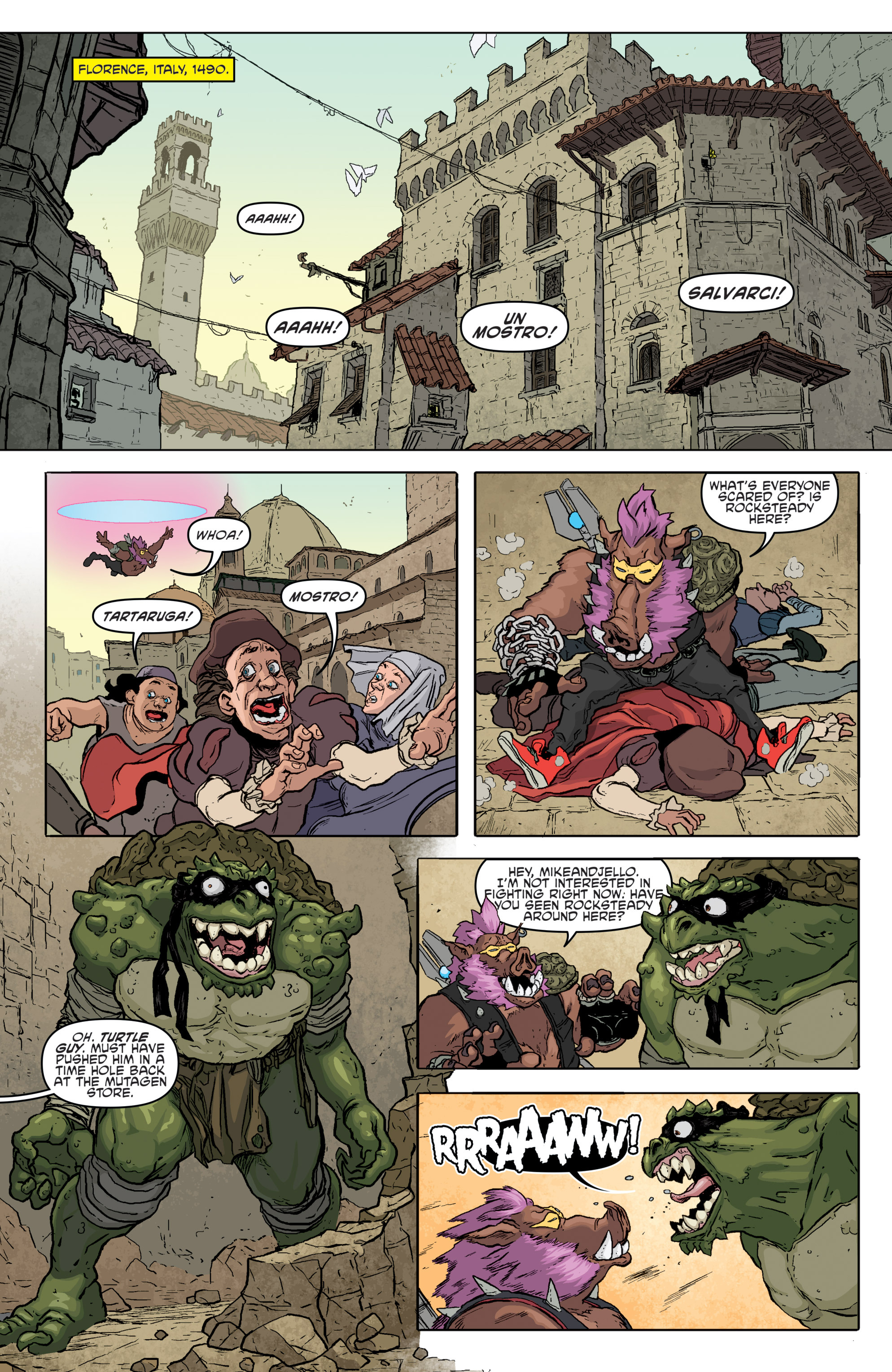 Read online Teenage Mutant Ninja Turtles Bebop & Rocksteady Destroy Everything comic -  Issue #4 - 16