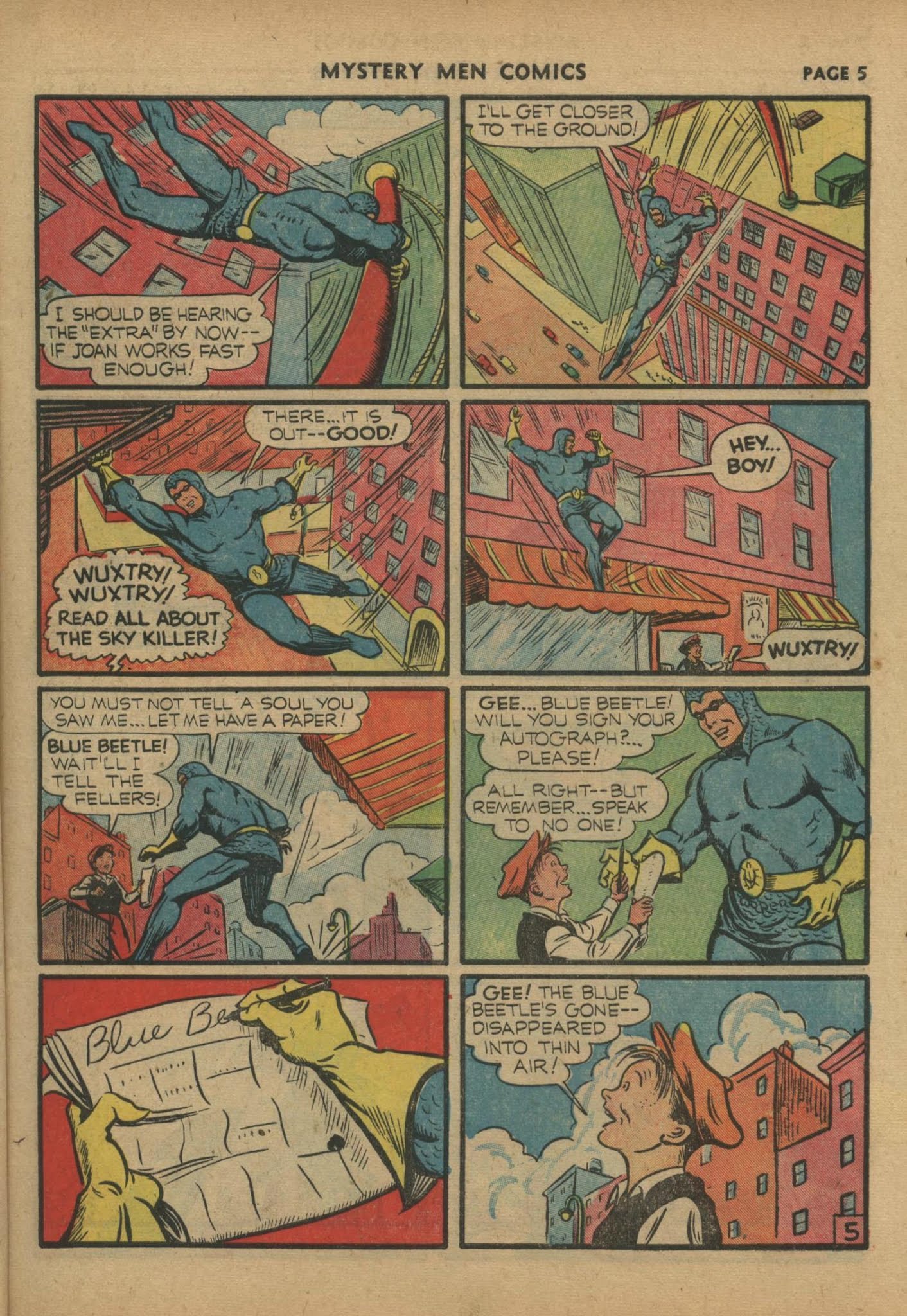 Read online Mystery Men Comics comic -  Issue #19 - 7