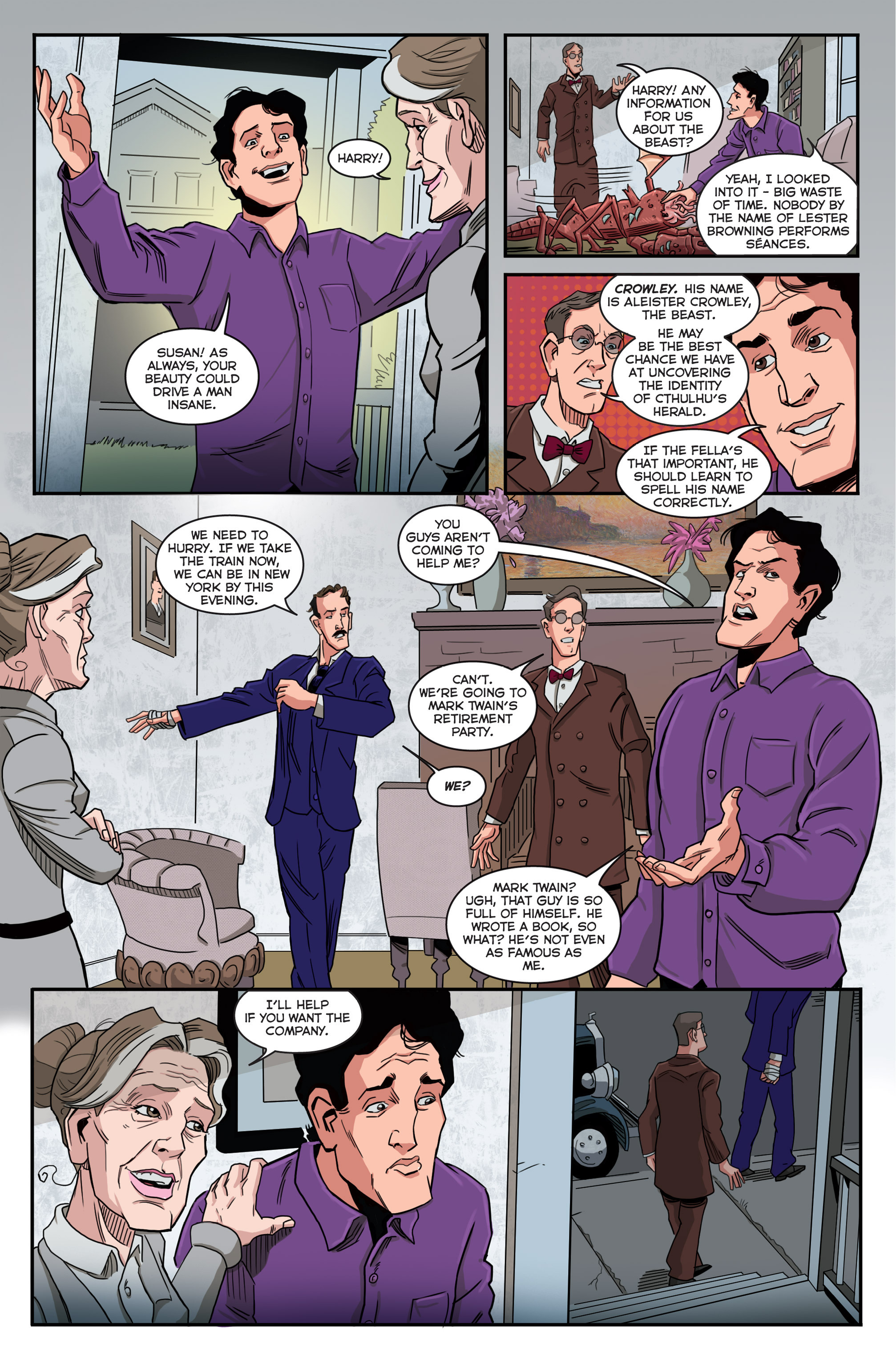 Read online Herald: Lovecraft and Tesla comic -  Issue #4 - 5