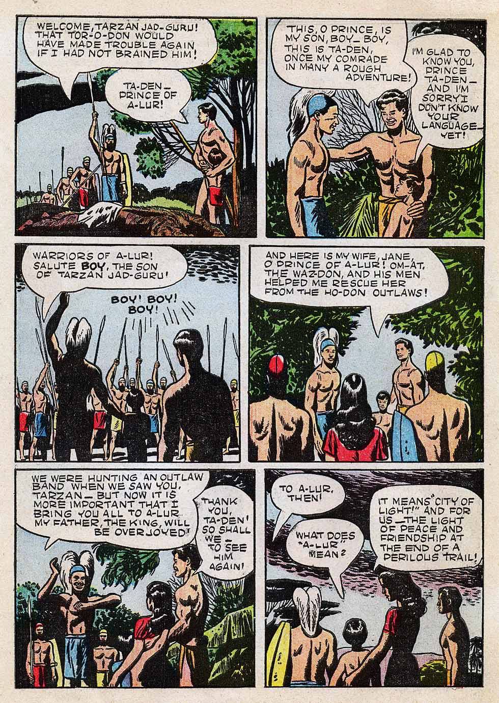 Read online Tarzan (1948) comic -  Issue #6 - 34