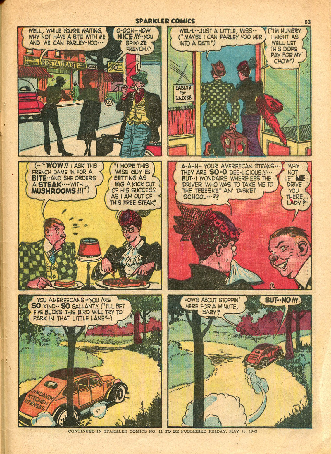 Read online Sparkler Comics comic -  Issue #10 - 55