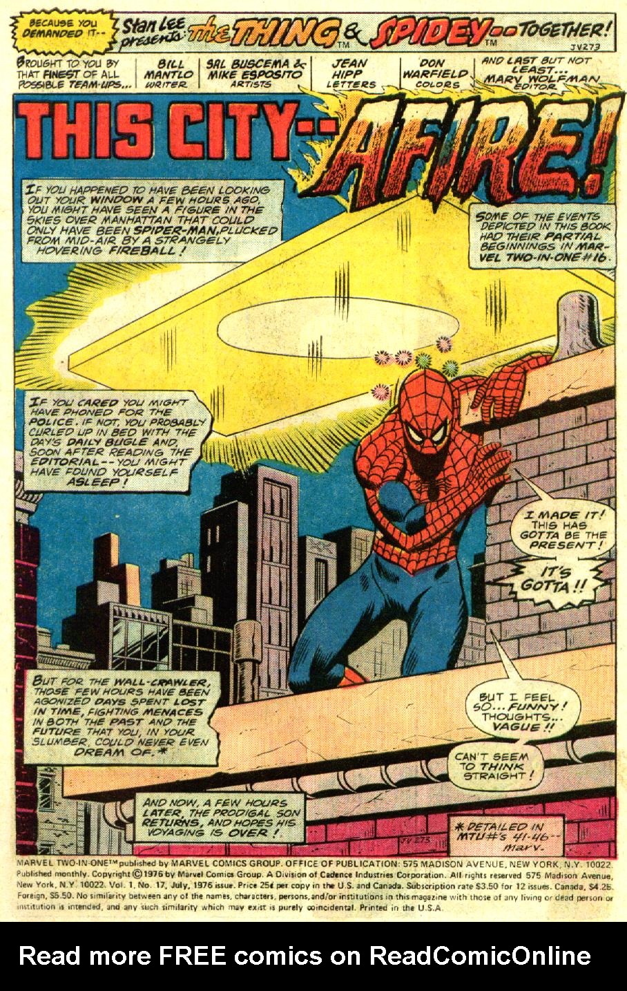 Marvel Two-In-One (1974) issue 17 - Page 2