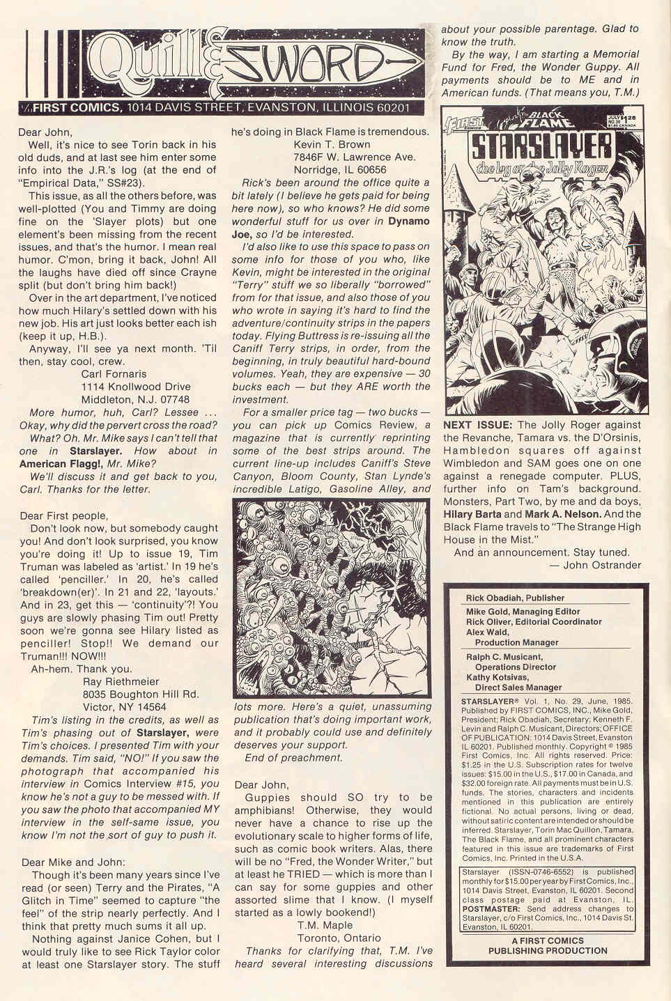 Read online Starslayer comic -  Issue #29 - 2