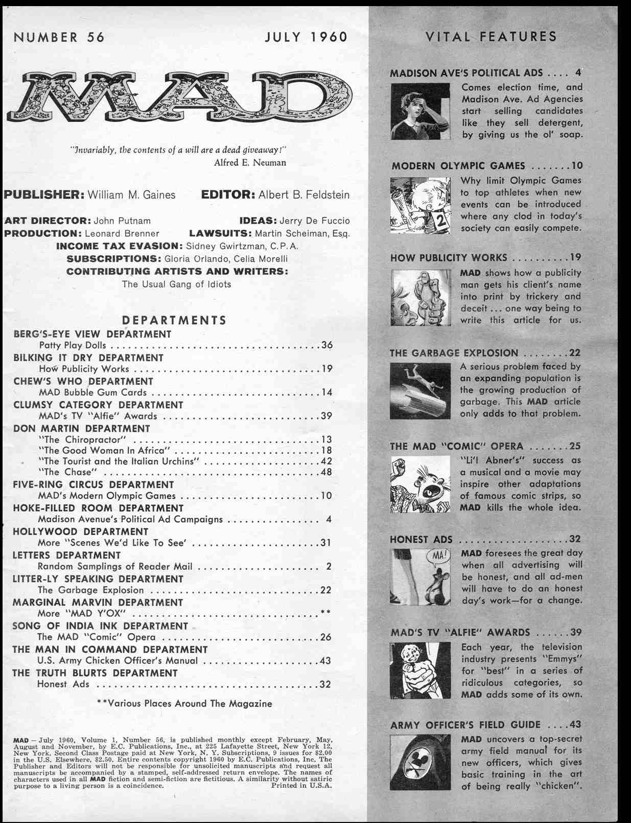 Read online MAD comic -  Issue #56 - 3