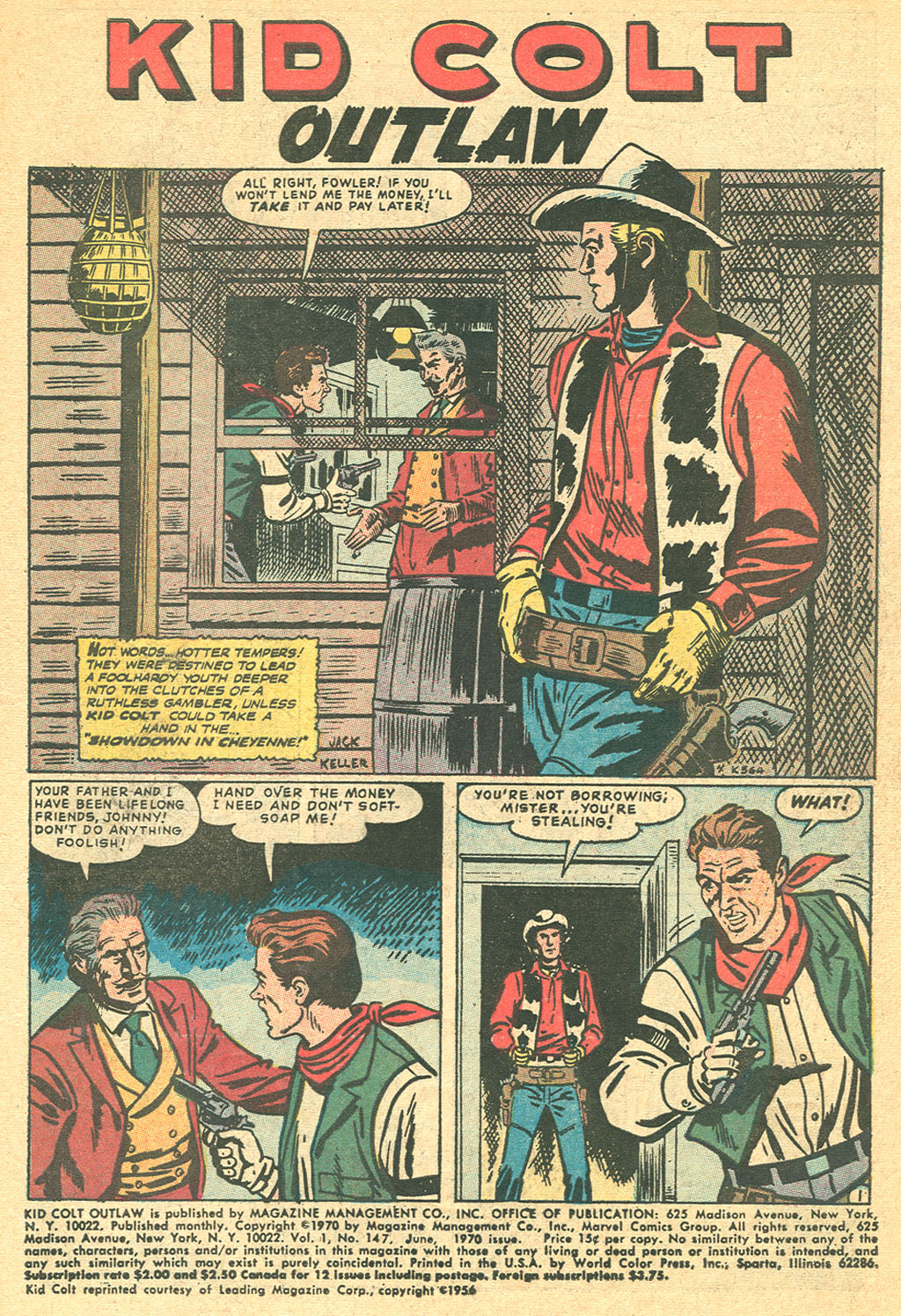 Read online Kid Colt Outlaw comic -  Issue #147 - 3