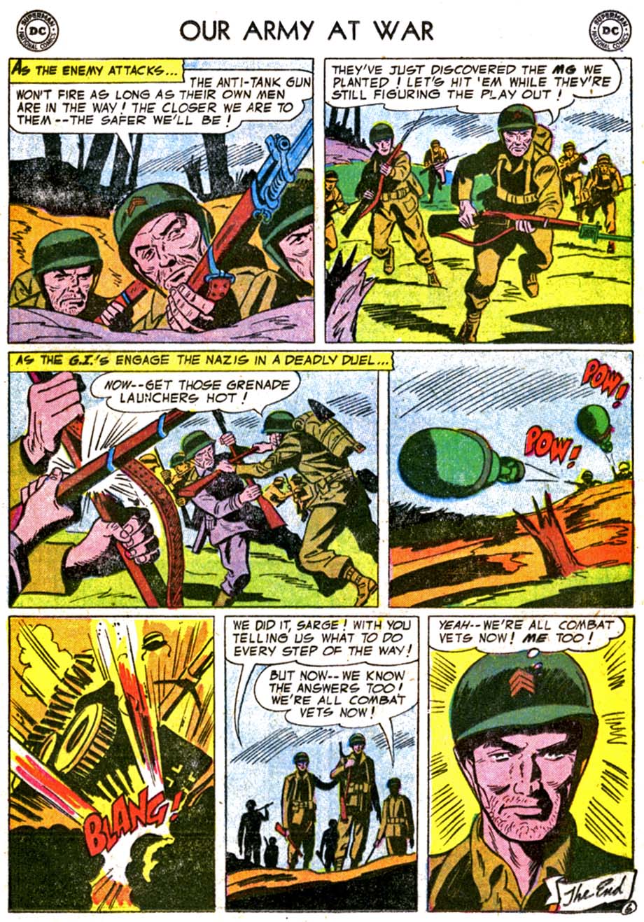 Read online Our Army at War (1952) comic -  Issue #37 - 17