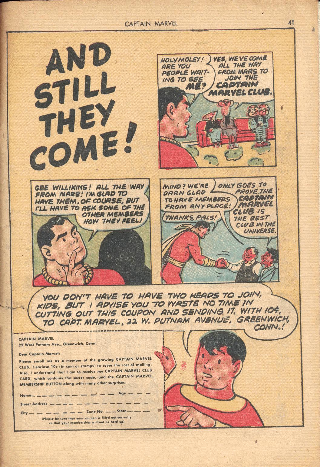 Read online Captain Marvel Adventures comic -  Issue #54 - 41