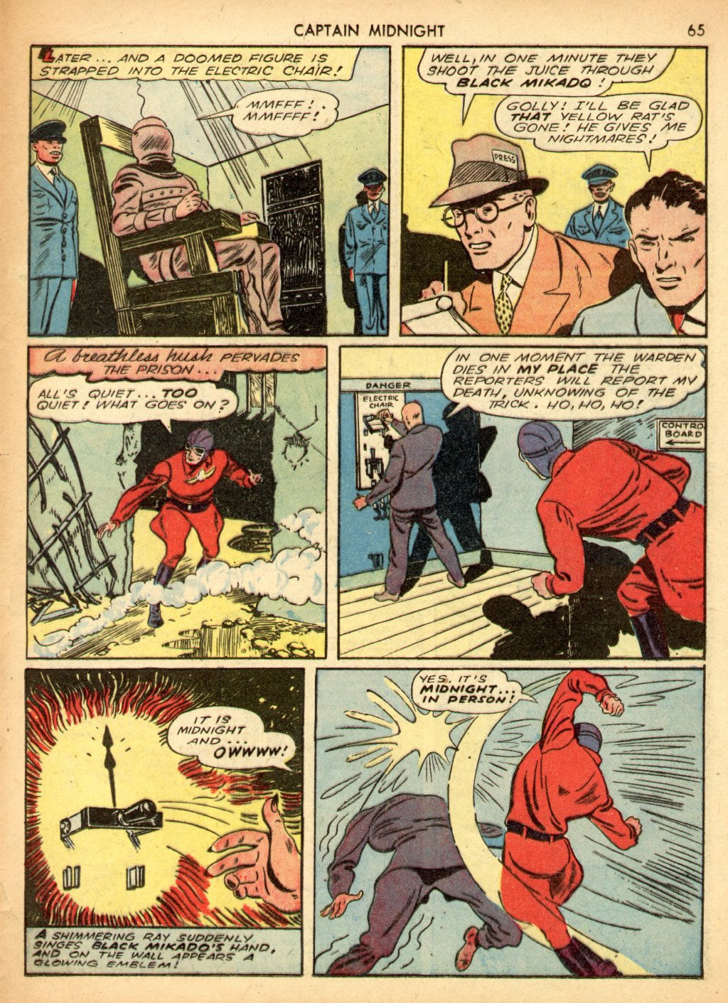 Read online Captain Midnight (1942) comic -  Issue #3 - 65