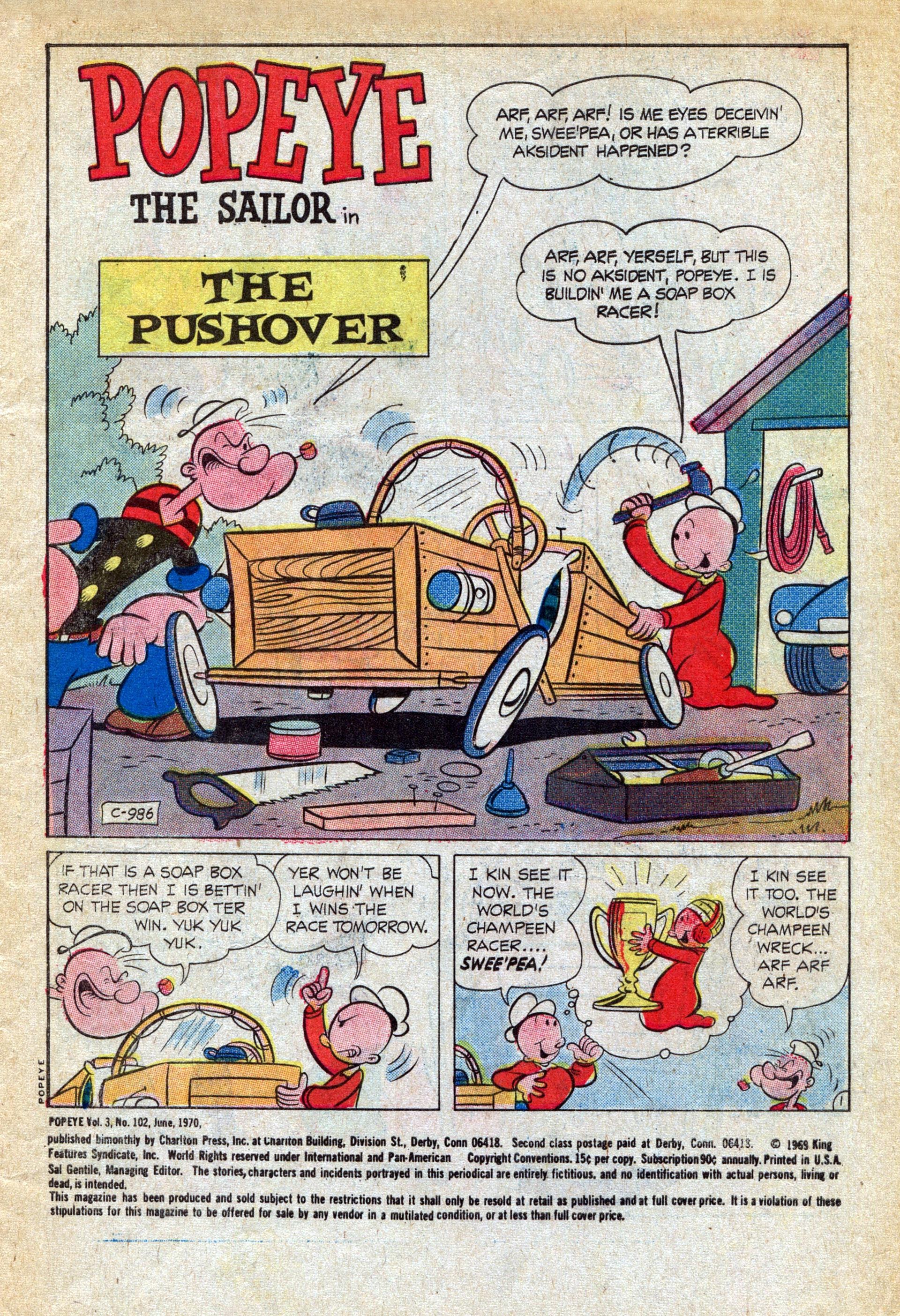 Read online Popeye (1948) comic -  Issue #102 - 3