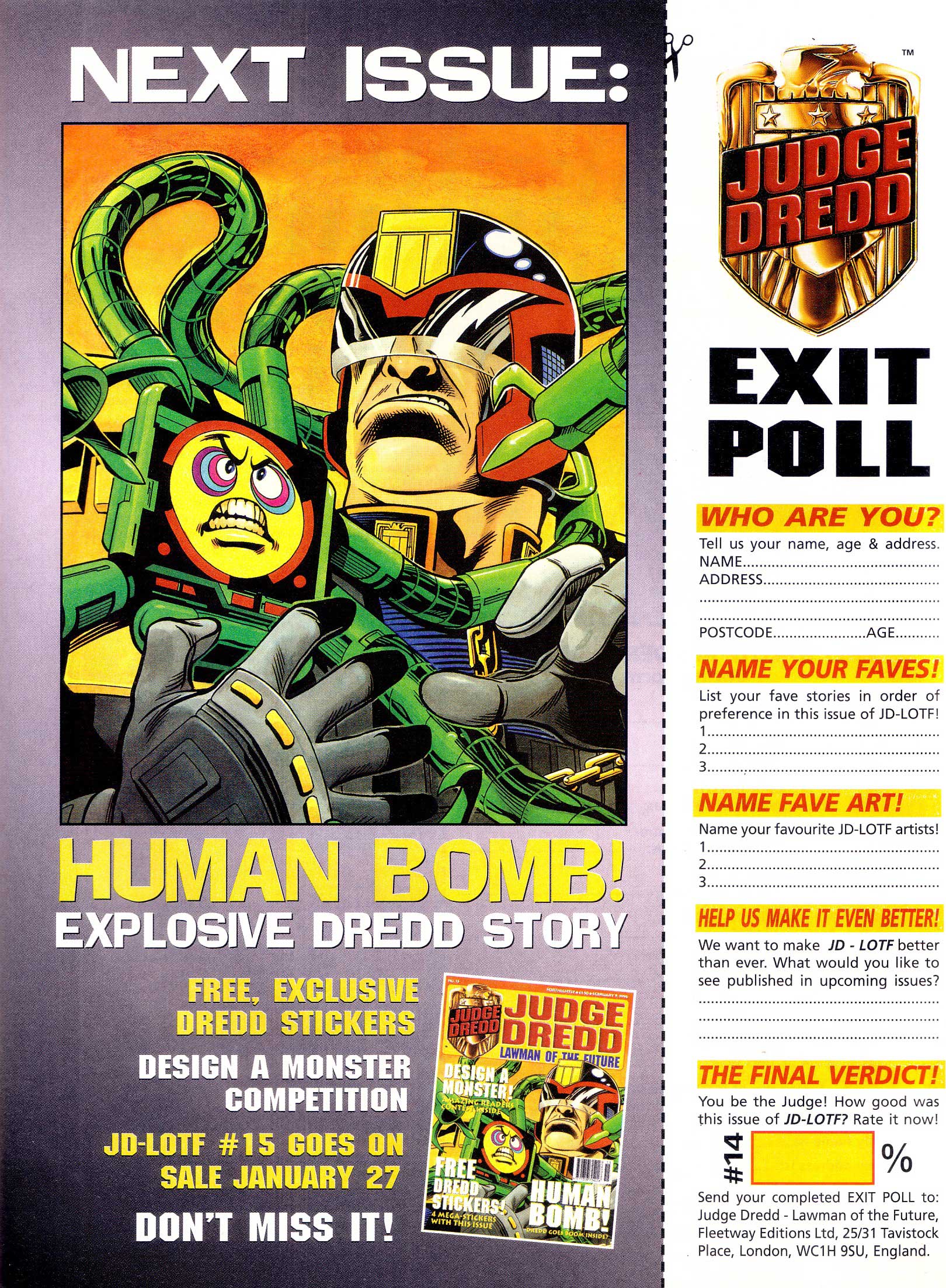 Read online Judge Dredd Lawman of the Future comic -  Issue #14 - 30