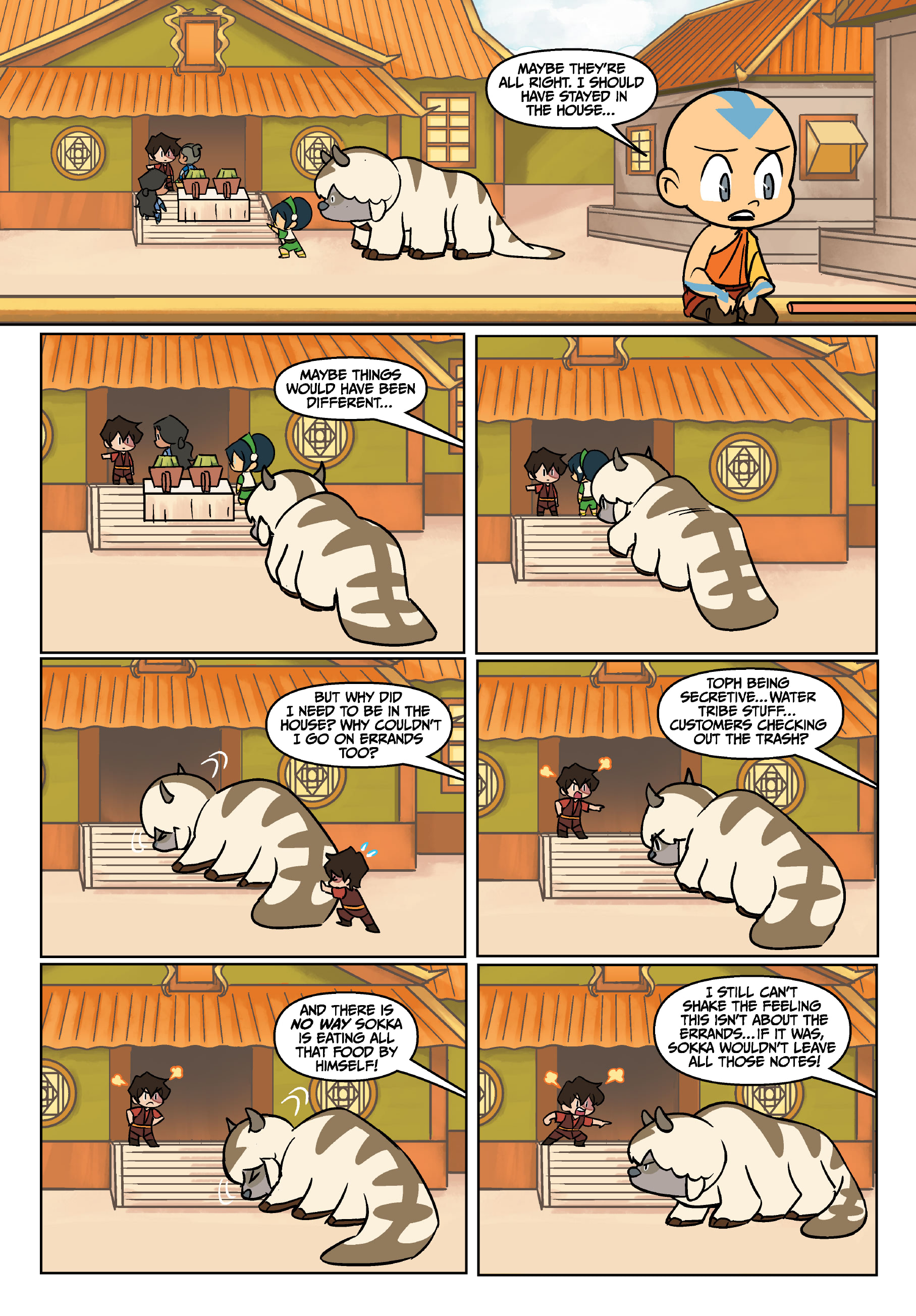 Read online Avatar: The Last Airbender Chibis - Aang's Unfreezing Day comic -  Issue # Full - 27