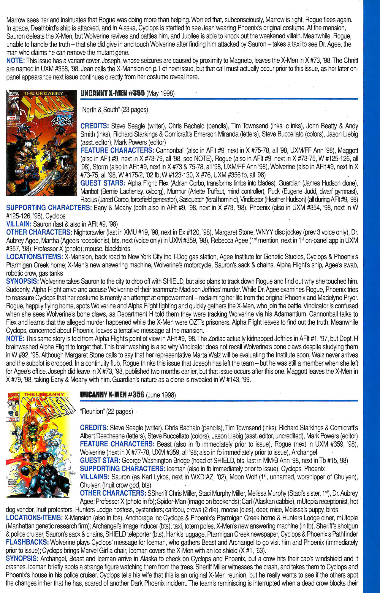 Read online Official Index to the Marvel Universe comic -  Issue #9 - 55