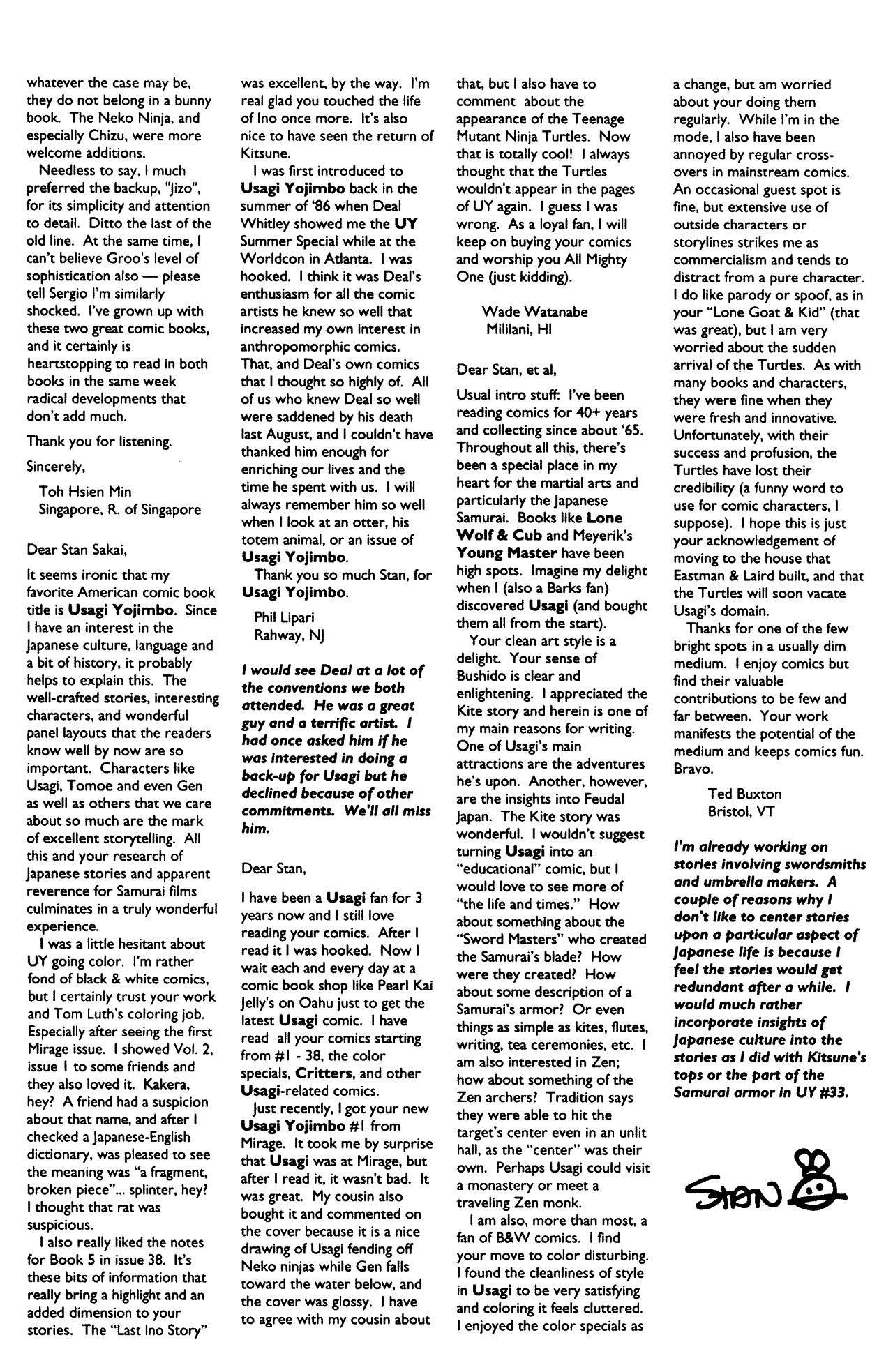 Read online Usagi Yojimbo (1993) comic -  Issue #3 - 33