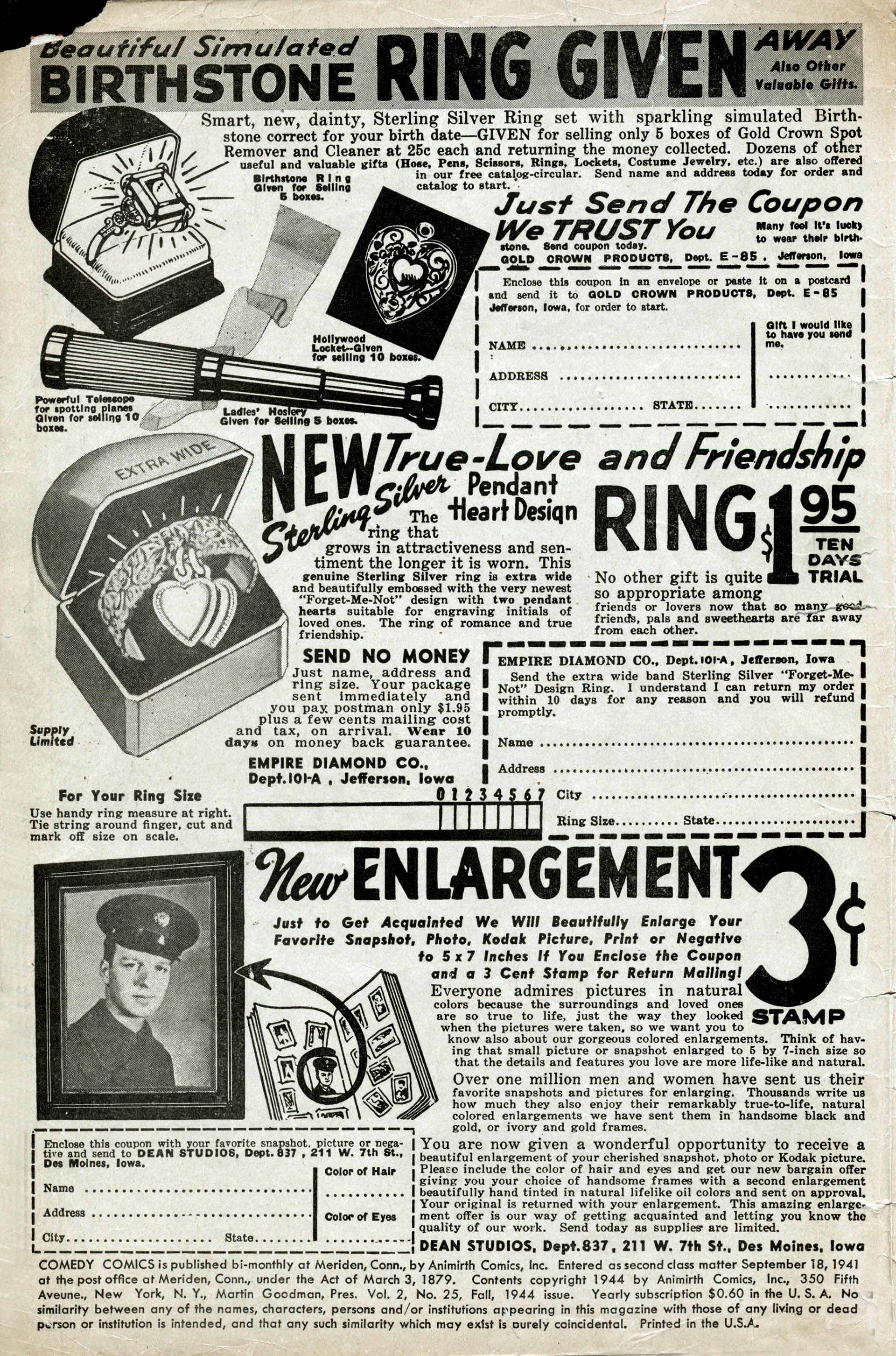 Read online Comedy Comics (1942) comic -  Issue #25 - 2