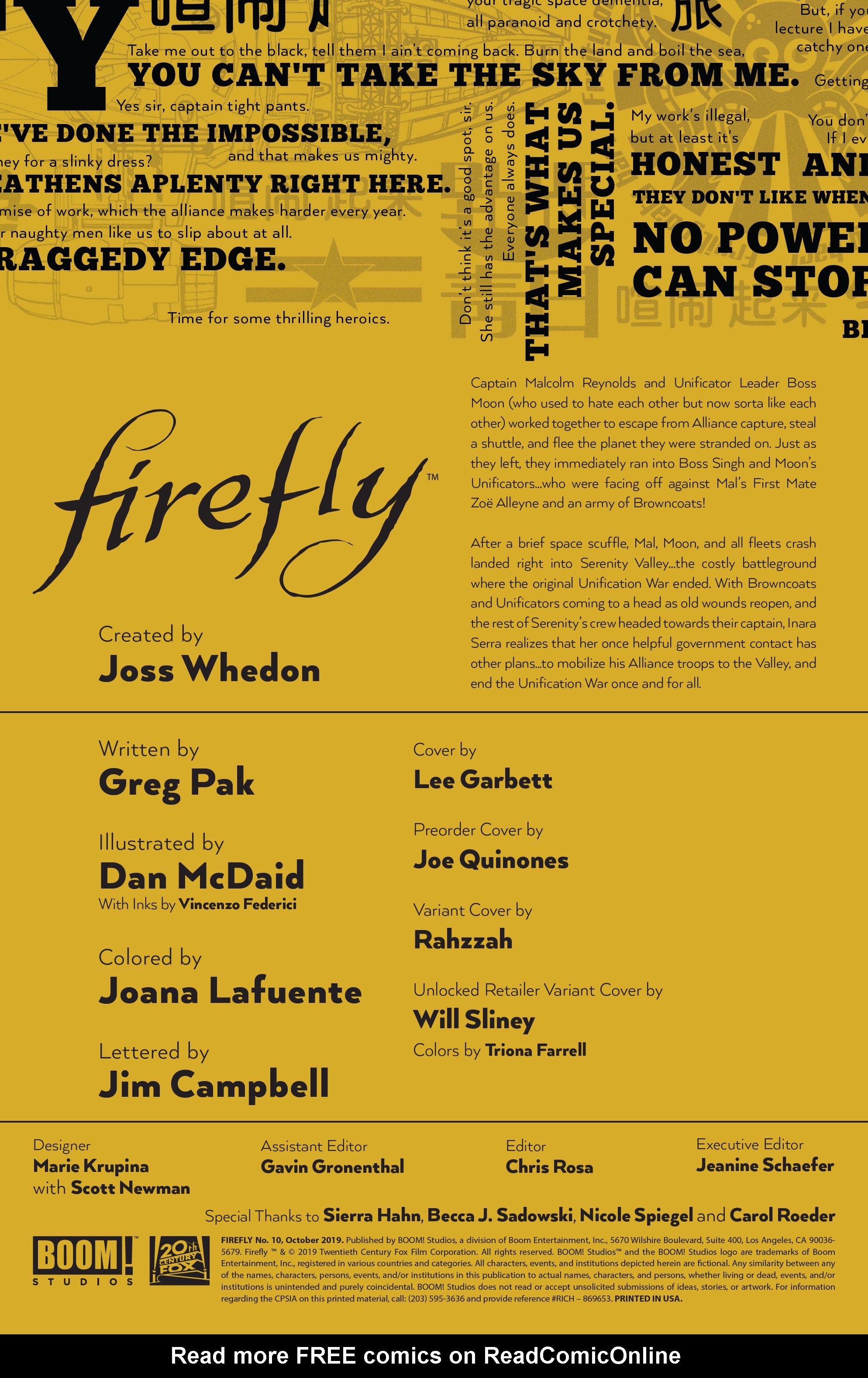 Read online Firefly comic -  Issue #10 - 2