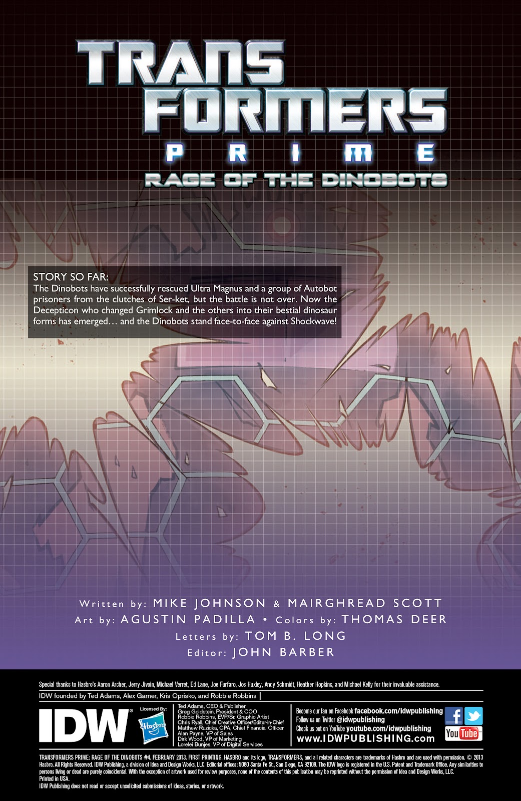 The Transformers Prime: Rage of the Dinobots issue 4 - Page 2