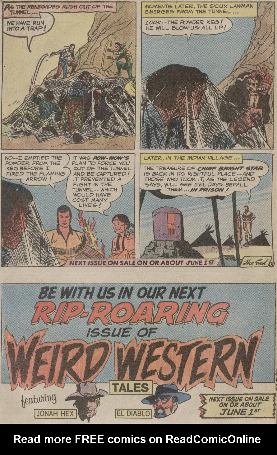 Read online Weird Western Tales (1972) comic -  Issue #12 - 39