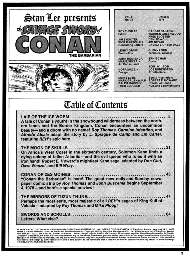 Read online The Savage Sword Of Conan comic -  Issue #34 - 3