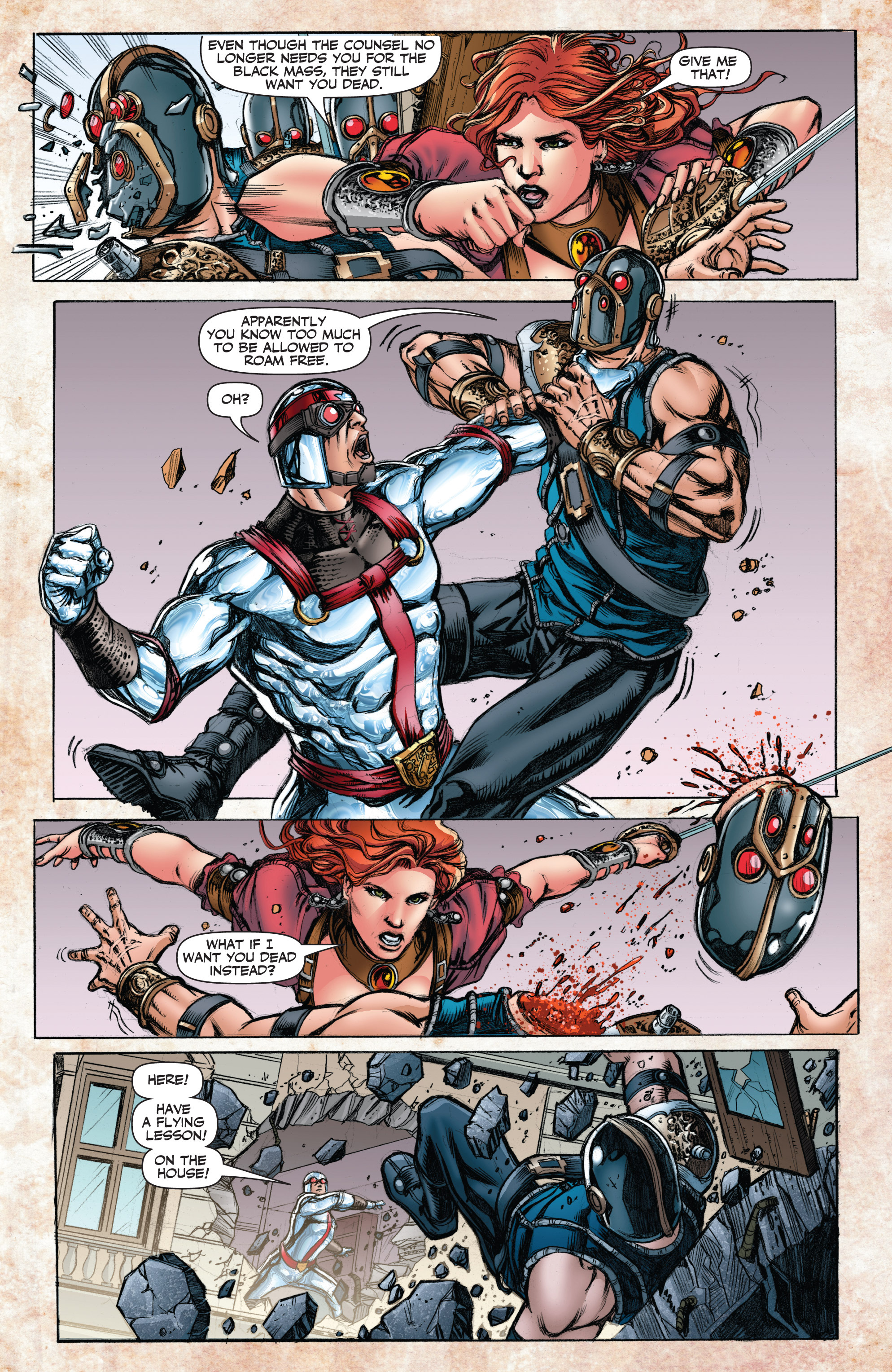 Read online Legenderry: A Steampunk Adventure comic -  Issue #5 - 17