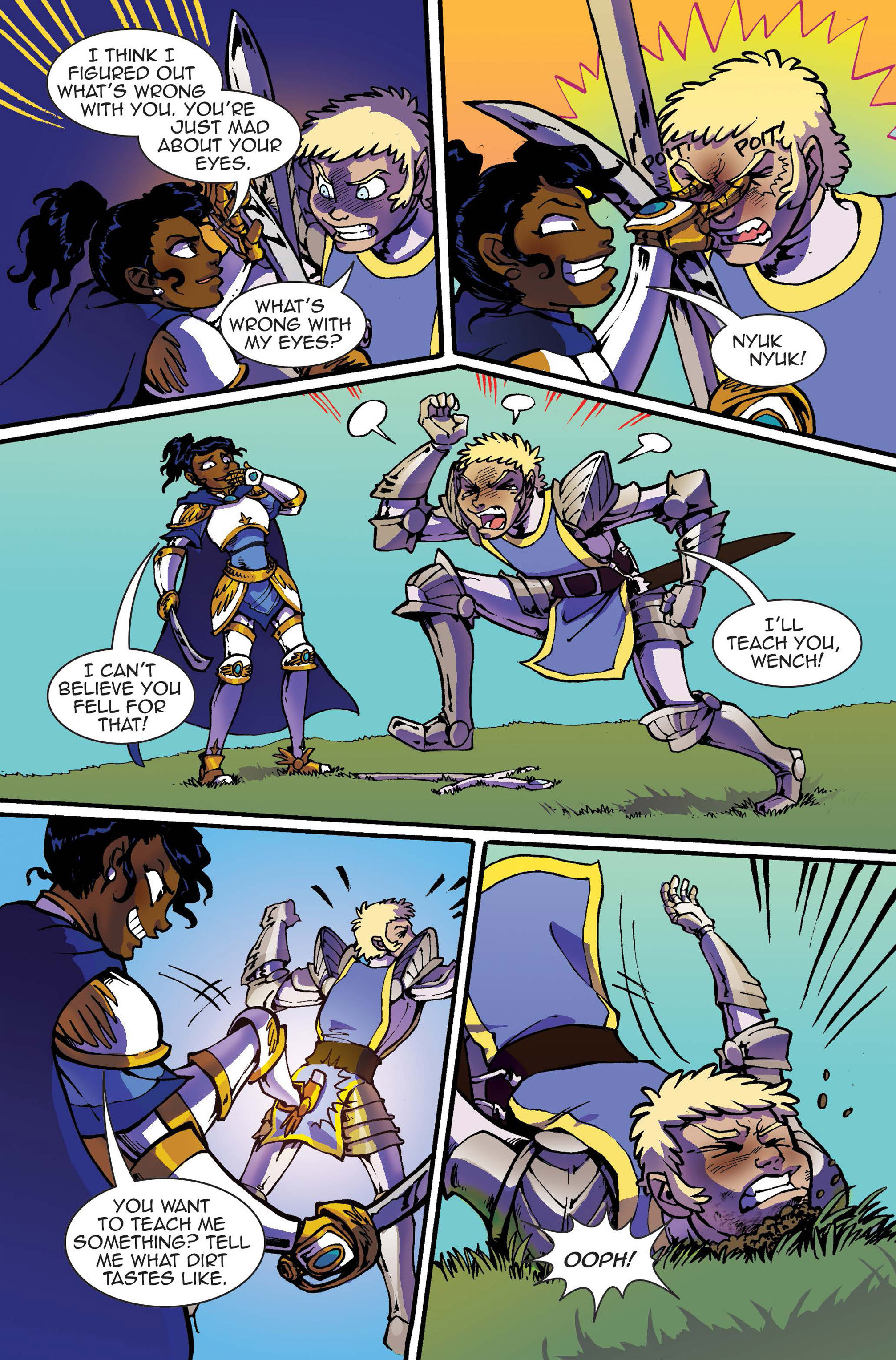 Read online Princeless Vol 2 comic -  Issue # _Special - Girls Who Fight Boys - 11