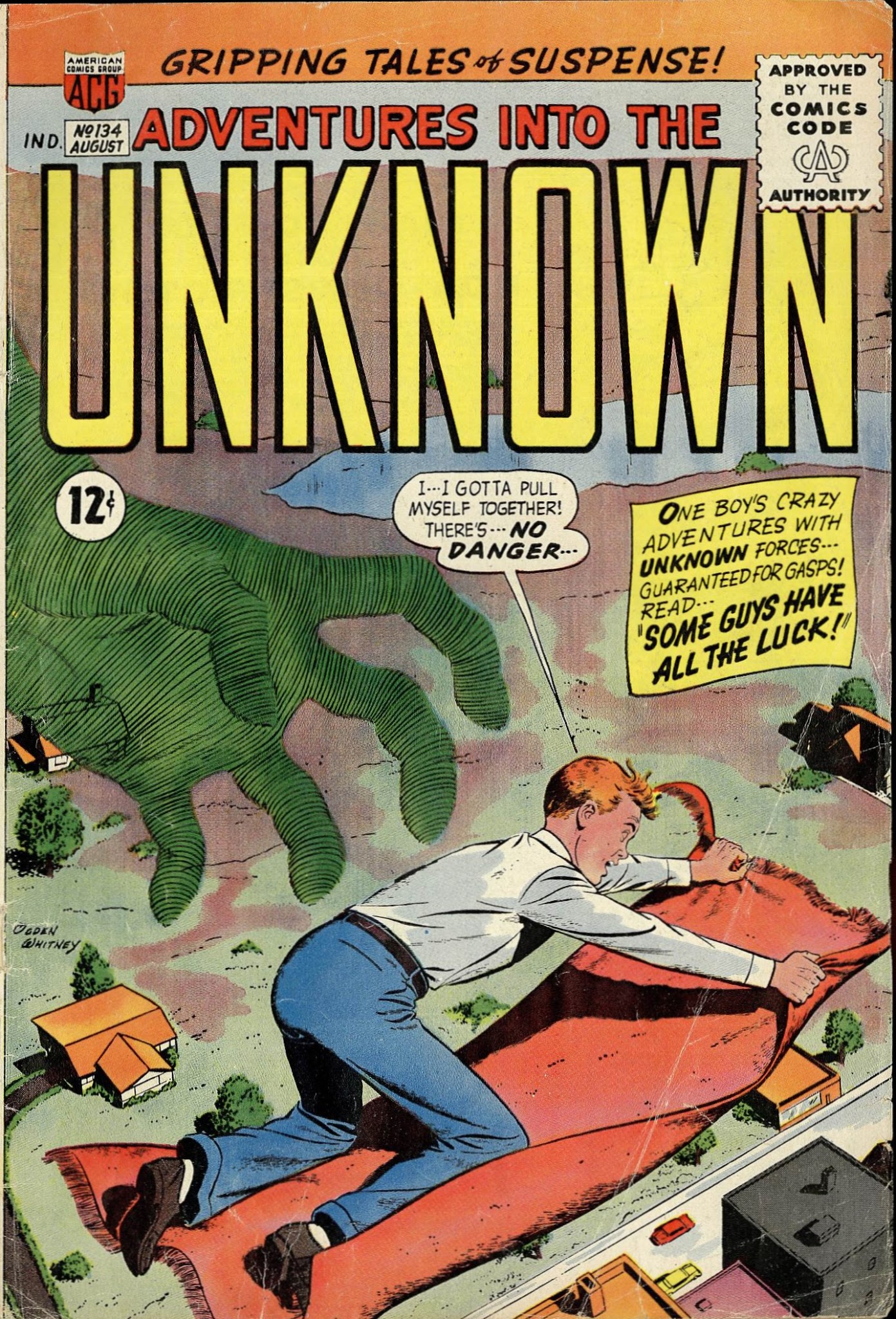 Read online Adventures Into The Unknown comic -  Issue #134 - 1