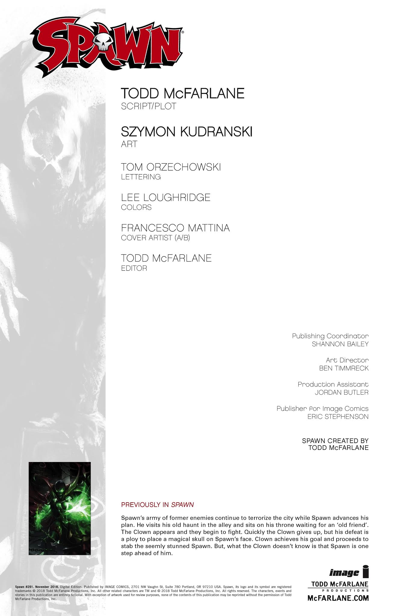 Read online Spawn comic -  Issue #291 - 2