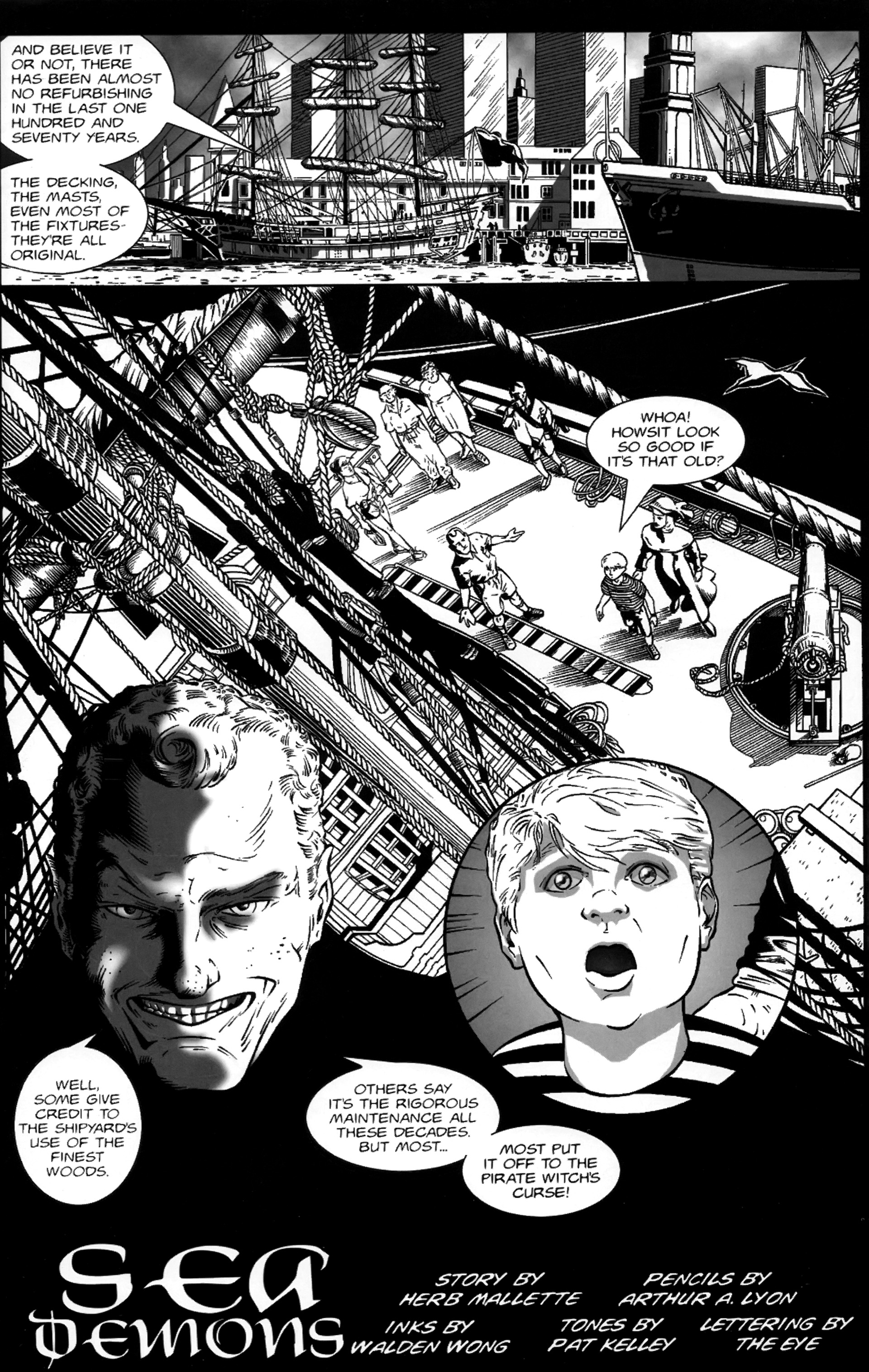 Read online Warrior Nun: Black & White comic -  Issue #1 - 3