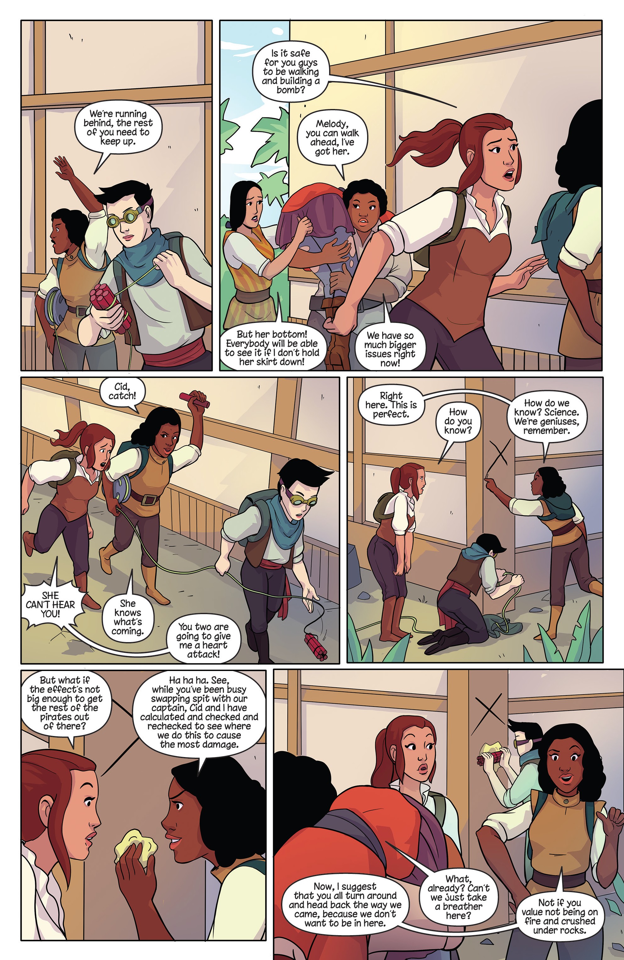 Read online Princeless Raven Year Two: Love and Revenge comic -  Issue # _TPB Assault On Golden Rock - 84