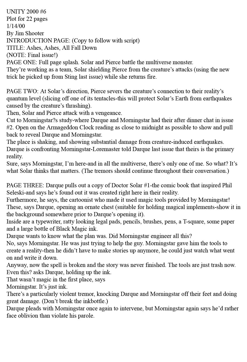 Read online Unity 2000 comic -  Issue #6 - 2