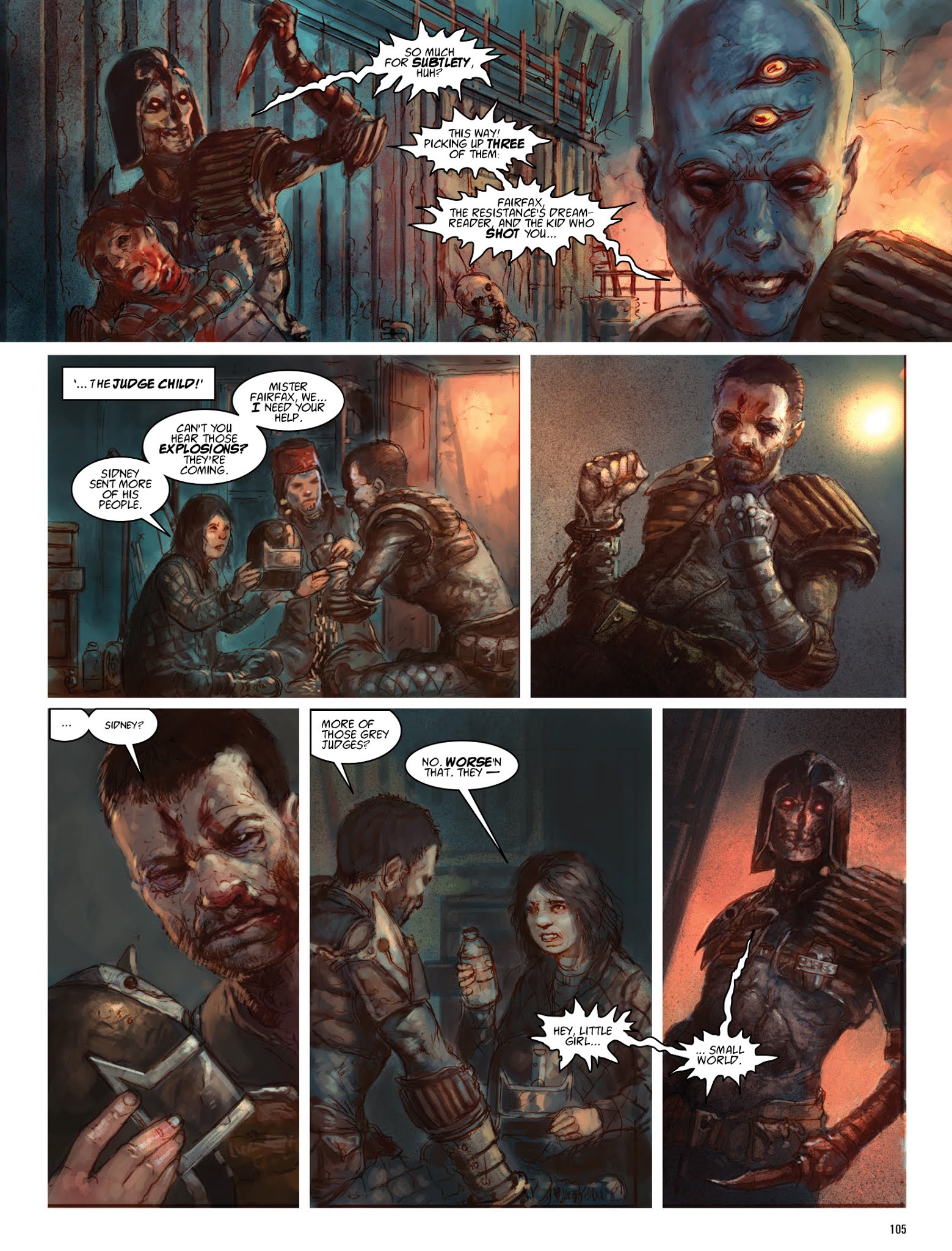 Read online The Dark Judges: The Fall of Deadworld comic -  Issue # TPB - 106