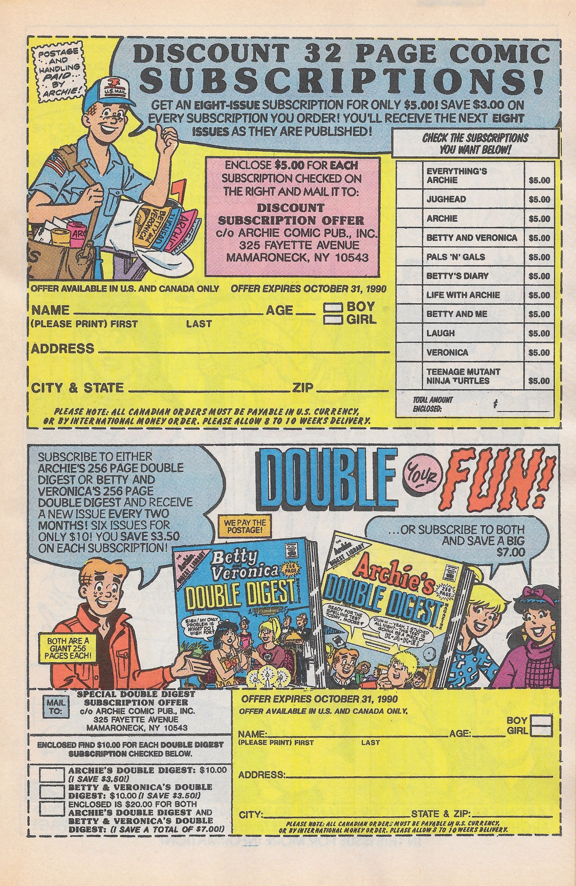 Read online Life With Archie (1958) comic -  Issue #279 - 19